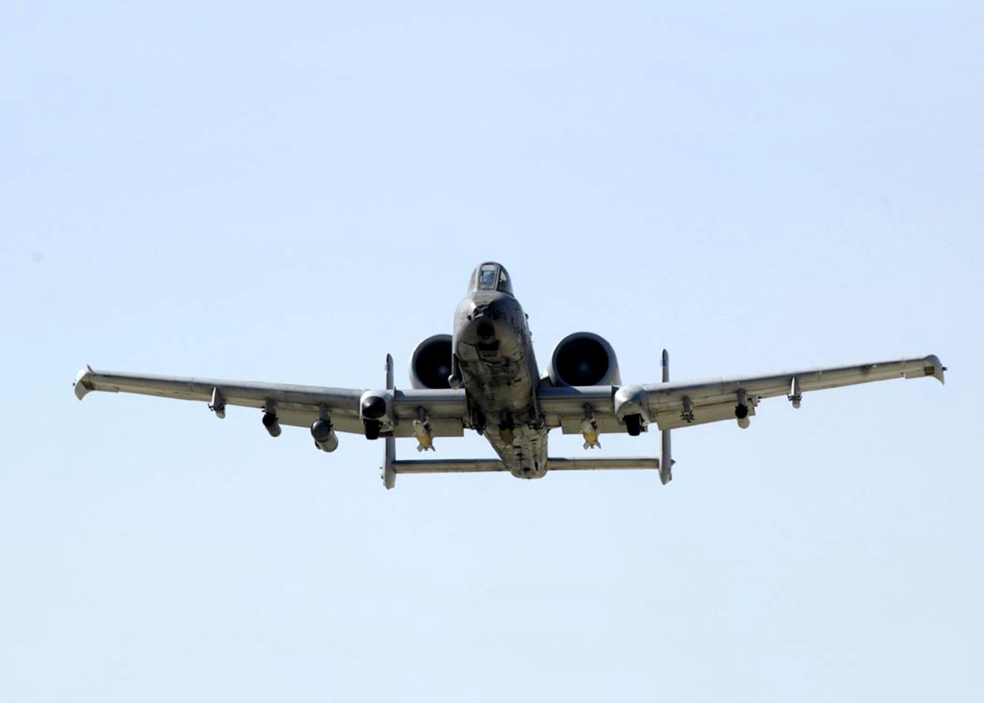 A-10 Thunderbolt IIs, like this one taking off from Bagram Air Base, Afghanistan, provide close-air-support for coalition troops engaging enemy forces in Afghanistan and Iraq.  (U.S. Air Force photo/Staff Sgt. Brian Ferguson)