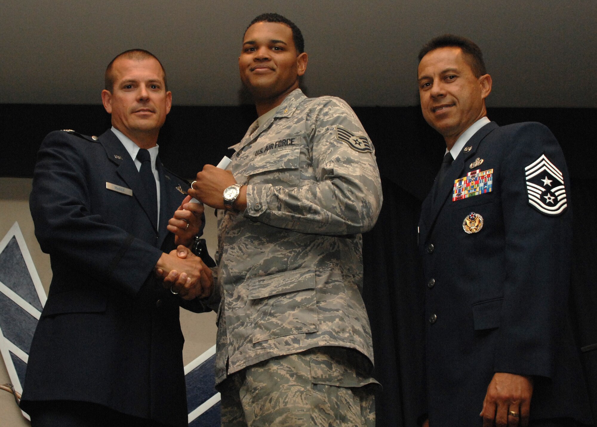 Holloman Air Force Base honors volunteers during the annual Volunteer Recognition Ceremony, June 27 at the Desert Sands Enlisted Club Holloman at Air Force Base, N.M. The ceremony is held to recognize those who volunteered between April 2007 and April 2008. This year the volunteers contributed more than 24,350 hours, which would equate to $158,321,00 if working for minimum wage. The Volunteers spent time at various places and events toinclude; the Holloman AFB Chapel, medical group, Boys and Girls Scouts, Thrift Shop, Airman's Attic, Youth and Teen Center Sports Program, Day of Caring, 572- Ride, Highway Clean-up, Special Oplymics, Big Brothers and BigSisters and many more.(U.S. Air Force photo/ SrA Tiffany Trojca)
