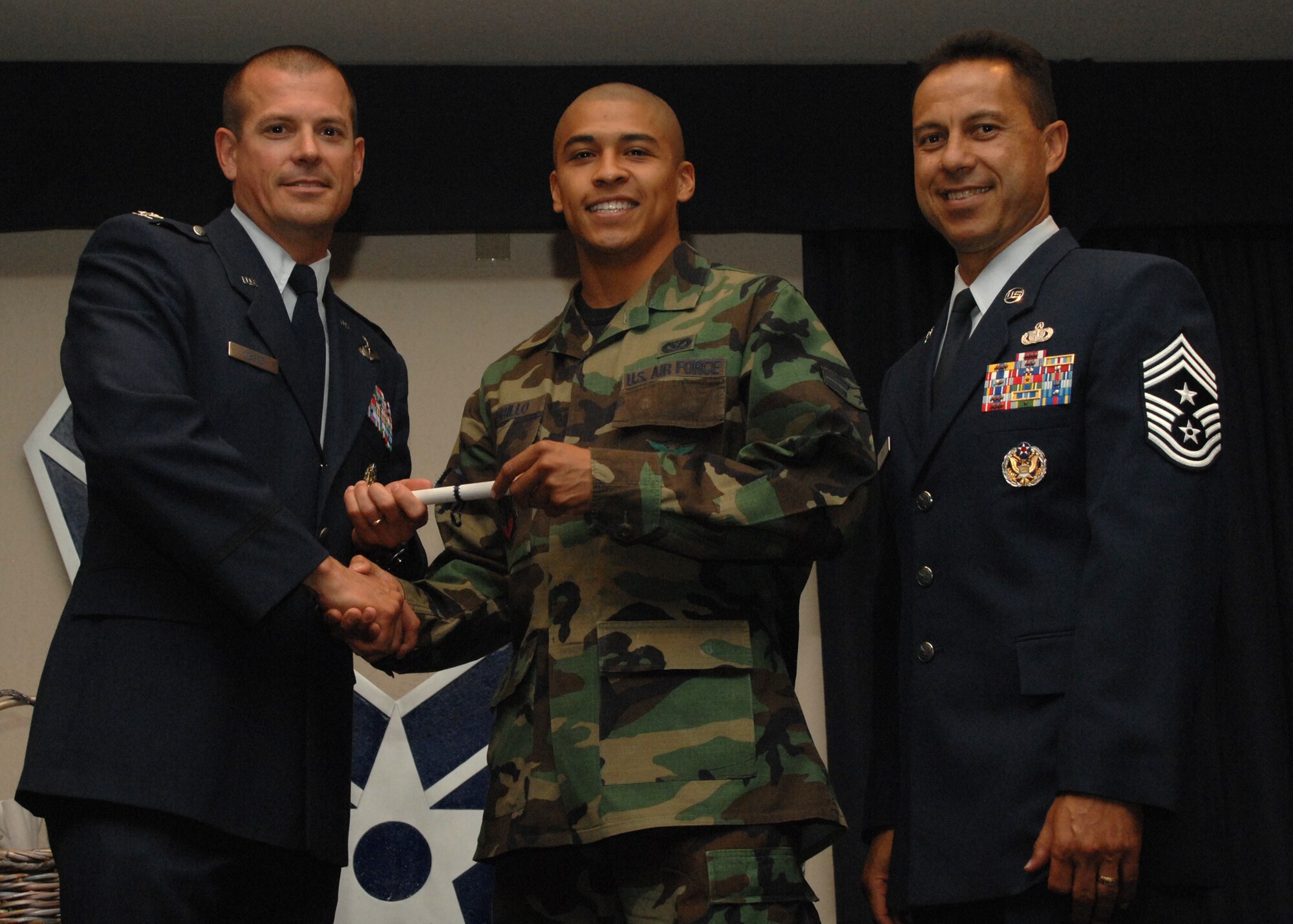 Holloman Air Force Base honors volunteers during the annual Volunteer Recognition Ceremony, June 27 at the Desert Sands Enlisted Club Holloman at Air Force Base, N.M. The ceremony is held to recognize those who volunteered between April 2007 and April 2008. This year the volunteers contributed more than 24,350 hours, which would equate to $158,321,00 if working for minimum wage. The Volunteers spent time at various places and events toinclude; the Holloman AFB Chapel, medical group, Boys and Girls Scouts, Thrift Shop, Airman's Attic, Youth and Teen Center Sports Program, Day of Caring, 572- Ride, Highway Clean-up, Special Oplymics, Big Brothers and BigSisters and many more.(U.S. Air Force photo/ SrA Tiffany Trojca)