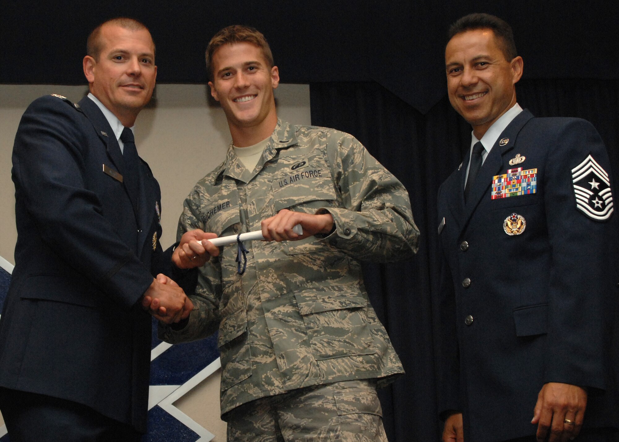 Holloman Air Force Base honors volunteers during the annual Volunteer
Recognition Ceremony, June 27 at the Desert Sands Enlisted Club Holloman at
Air Force Base, N.M. The ceremony is held to recognize those who volunteered
between April 2007 and April 2008. This year the volunteers contributed
more than 24,350 hours, which would equate to $158,321,00 if working for
minimum wage. The Volunteers spent time at various places and events to
include; the Holloman AFB Chapel, medical group, Boys and Girls Scouts,
Thrift Shop, Airman's Attic, Youth and Teen Center Sports Program, Day of
Caring, 572- Ride, Highway Clean-up, Special Oplymics, Big Brothers and Big
Sisters and many more.

