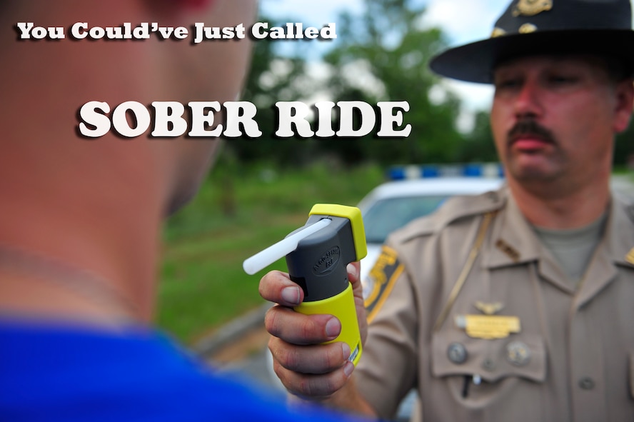 MOODY AIR FORCE BASE, Ga. -- You could have just called Sober Ride. (U.S. Air Force photo illustration by Senior Airman Shelli Jones)