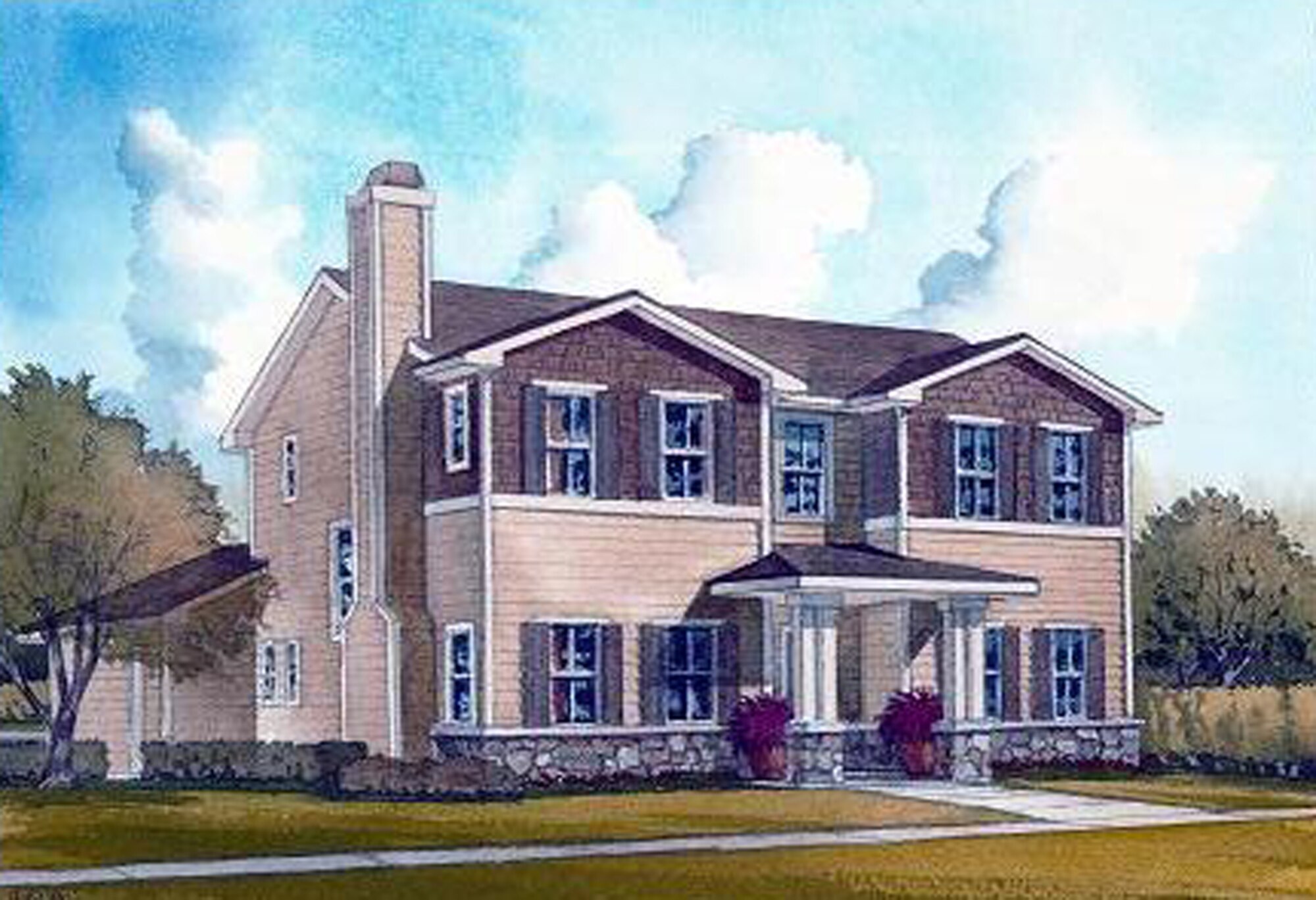 An artist's rendering of future Peterson Air Force Base officer housing (Courtesy graphic)