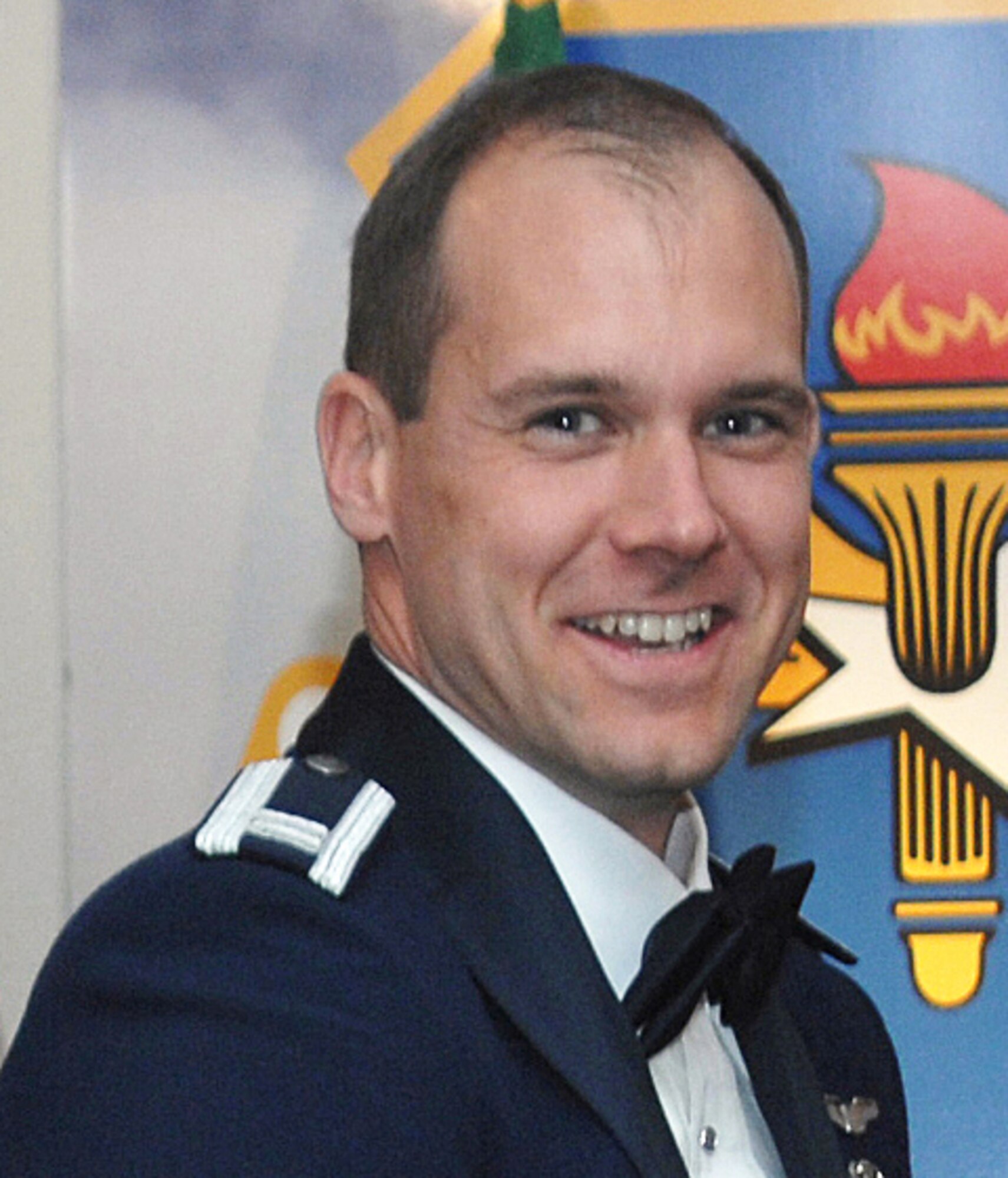Capt. Matt Sallee is the 80th Flying Training Wing's Company Grade Officer of the Year. Capt. Sallee, assigned to the 80th Operations Support Squadron as the graduation flight commander, received the award March 1 at the wing's Annual Awards Banquet. (U.S. Air Force photo/Lou Anne Sledge)