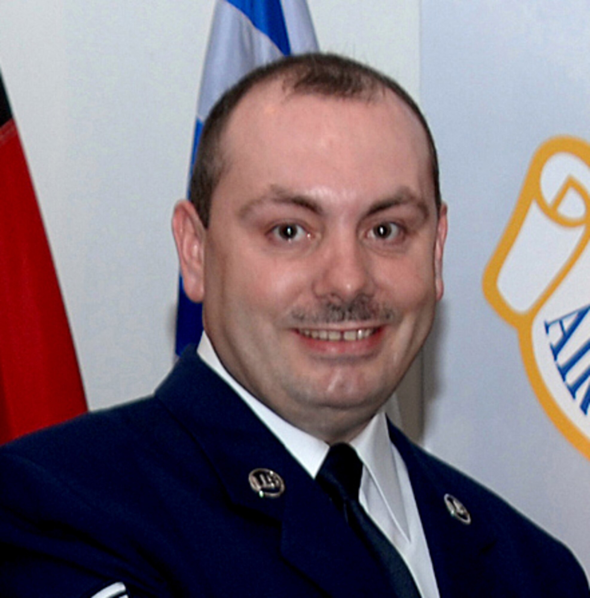 Staff Sgt. Michael Spradlin is the 80th Flying Training Wing's NCO of the Year. Sergeant Spradlin, of the 80th Operations Support Squadron and NCOIC of Aircrew Training, received the honor March 1 at the wing's Annual Awards Banquet. (U.S. Air Force photo/Lou Anne Sledge)
