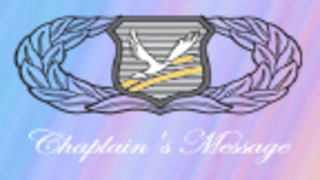 Chaplain message graphic