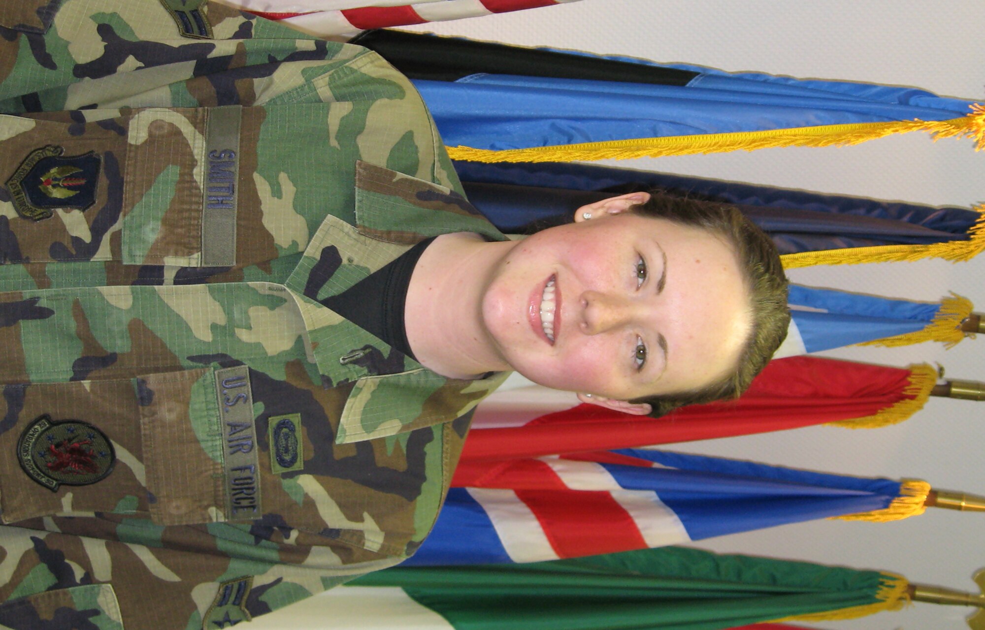 SPANGDAHLEM AIR BASE, Germany – Airman 1st Class Lacey Smith, 52nd Operations Support Squadron intelligence analyst, has been named the 52nd Fighter Wing's Top Saber Performer for the week of March 7-13. (U.S. Air Force photo/Staff Sgt. Tammie Moore)