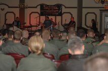 SEYMOUR JOHNSON N.C. - Daniel Smith and Barnhill Crossing perform for members of the 4th Fighter Wing at Seymour Johnson AFB N.C. Friday February 29, 2008 (US Air Force photo by SrA Chad Trujillo)(released)