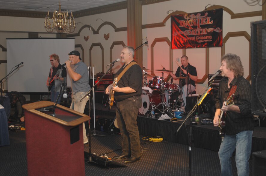 SEYMOUR JOHNSON AIR FORCE BASE, N.C. - The Daniel Smith Band performs for members of the 4th Fighter Wing Feb. 29 at the enlisted club. (U.S. Air Force photo by Senior Airman Chad Trujillo)