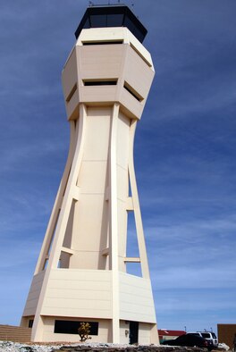 The Edwards Control Tower received the D. Ray Hardin Air Traffic Control Facility of the Year award. The control tower team provided air traffic control operations for Air Force, Department of Defense and NASA assets. They earned an 'outstanding’ rating during the 2007 Air Force Materiel Command air traffic system evaluation. (Air Force photo by Senior Airman Julius Delos Reyes)