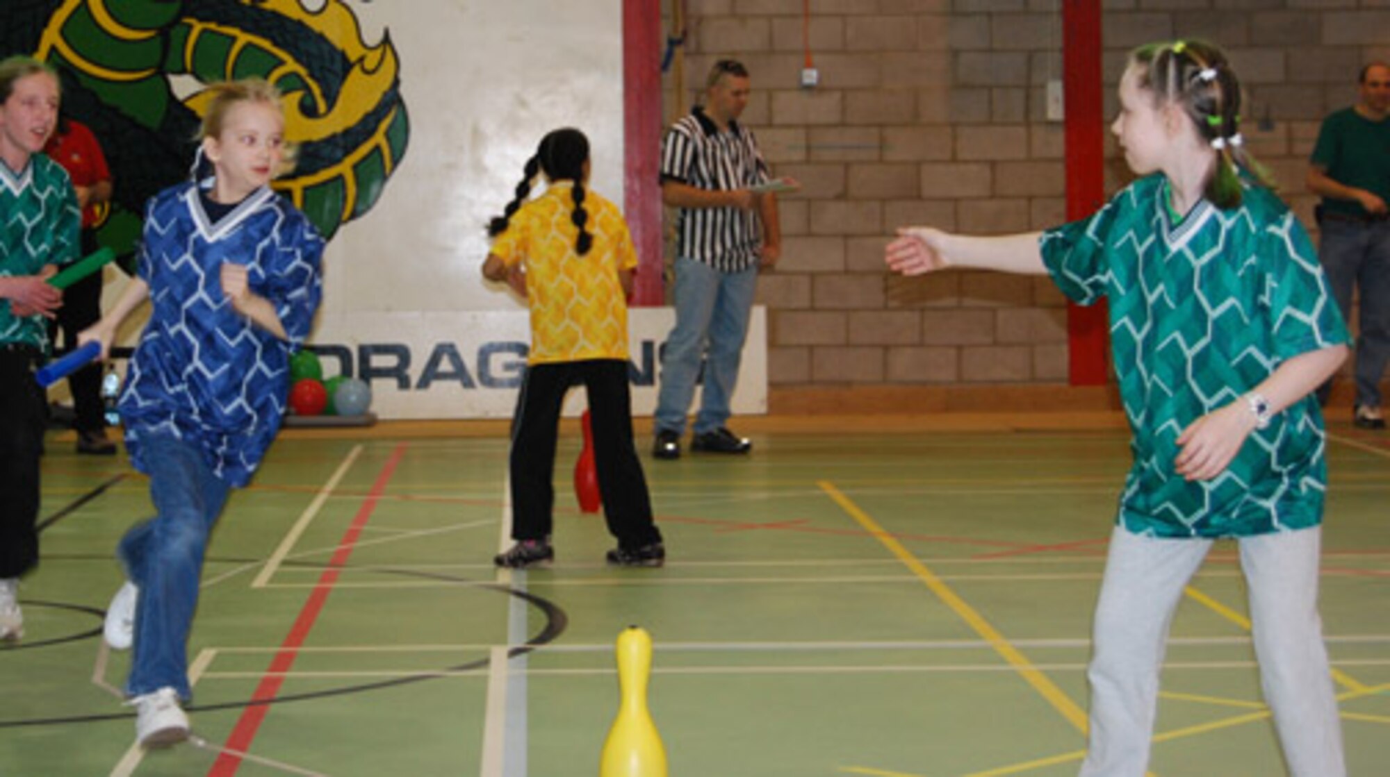 Children from Alconbury, Croughton, Fairford, Menwith Hill, Mildenhall and Lakenheath enjoy a day at the AWANA games held at RAF Alconbury March1.