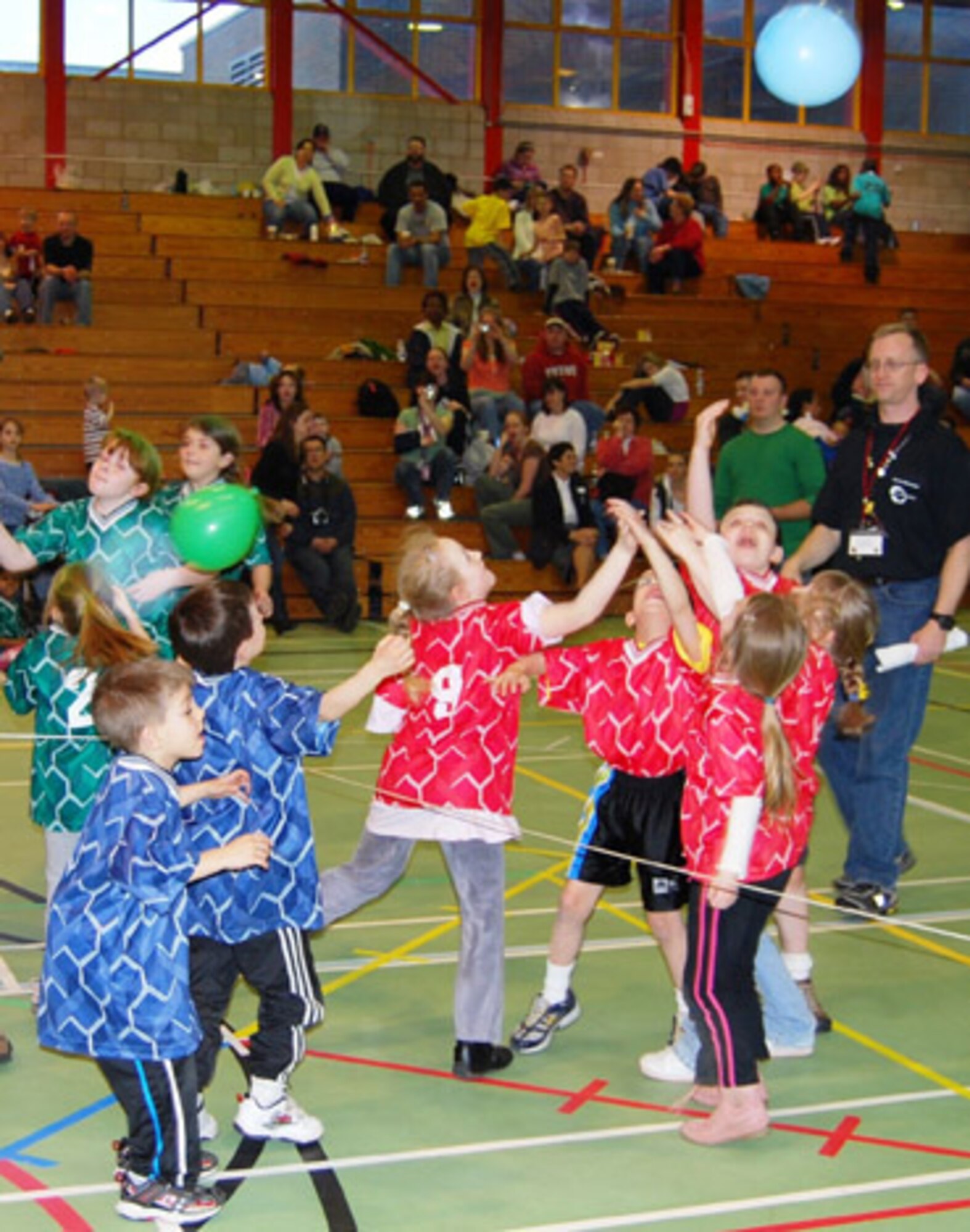 Children from Alconbury, Croughton, Fairford, Menwith Hill, Mildenhall and Lakenheath enjoy a day at the AWANA games held at RAF Alconbury March1.