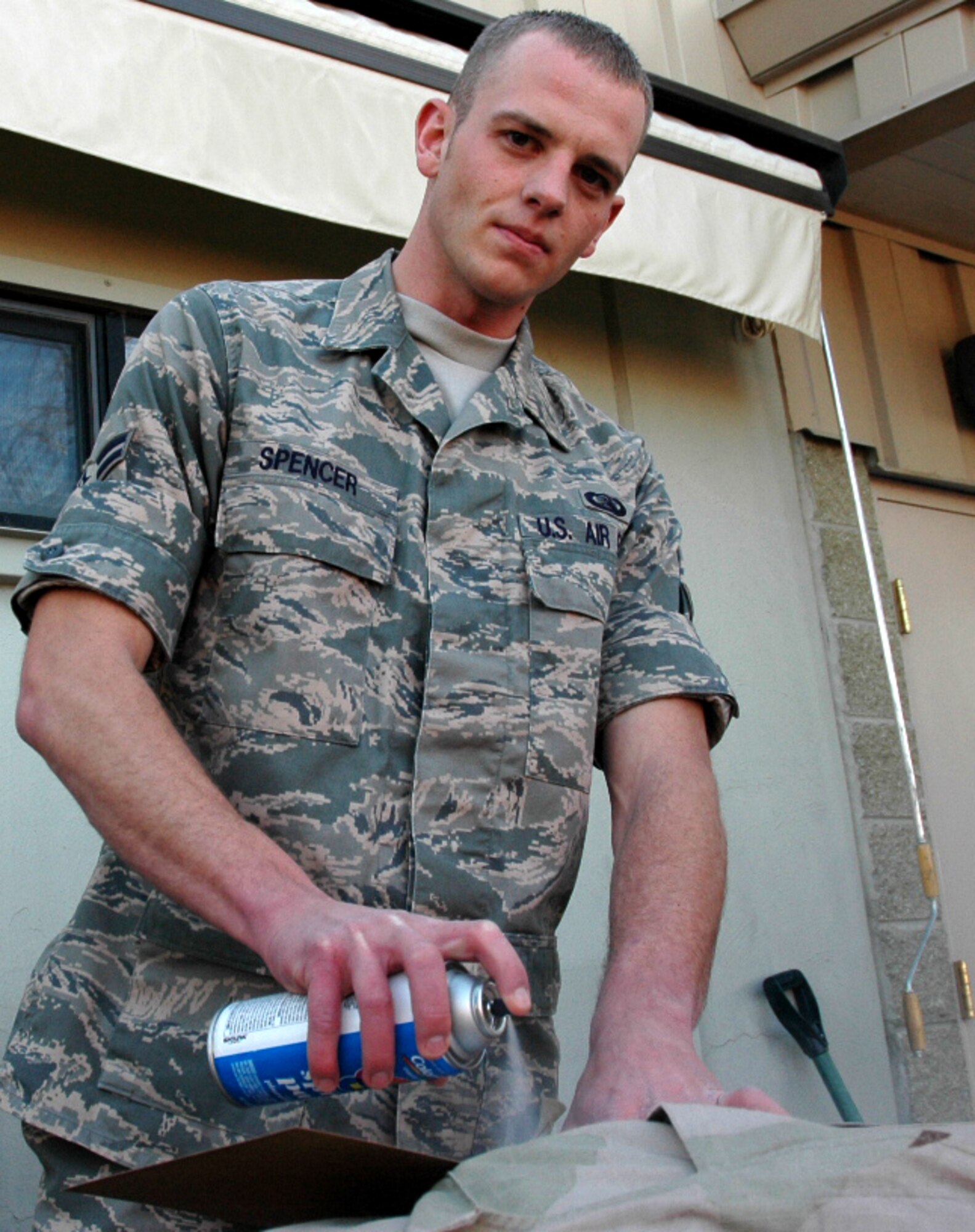 MOUNTAIN HOME AIR FORCE BASE, Idaho -- Airman 1st Class Adam Spencer serves as a unit deployment manager for the 366th Communications Squadron. (U.S. Air Force photo/ Senior Airman Megan P. Lyon) 
