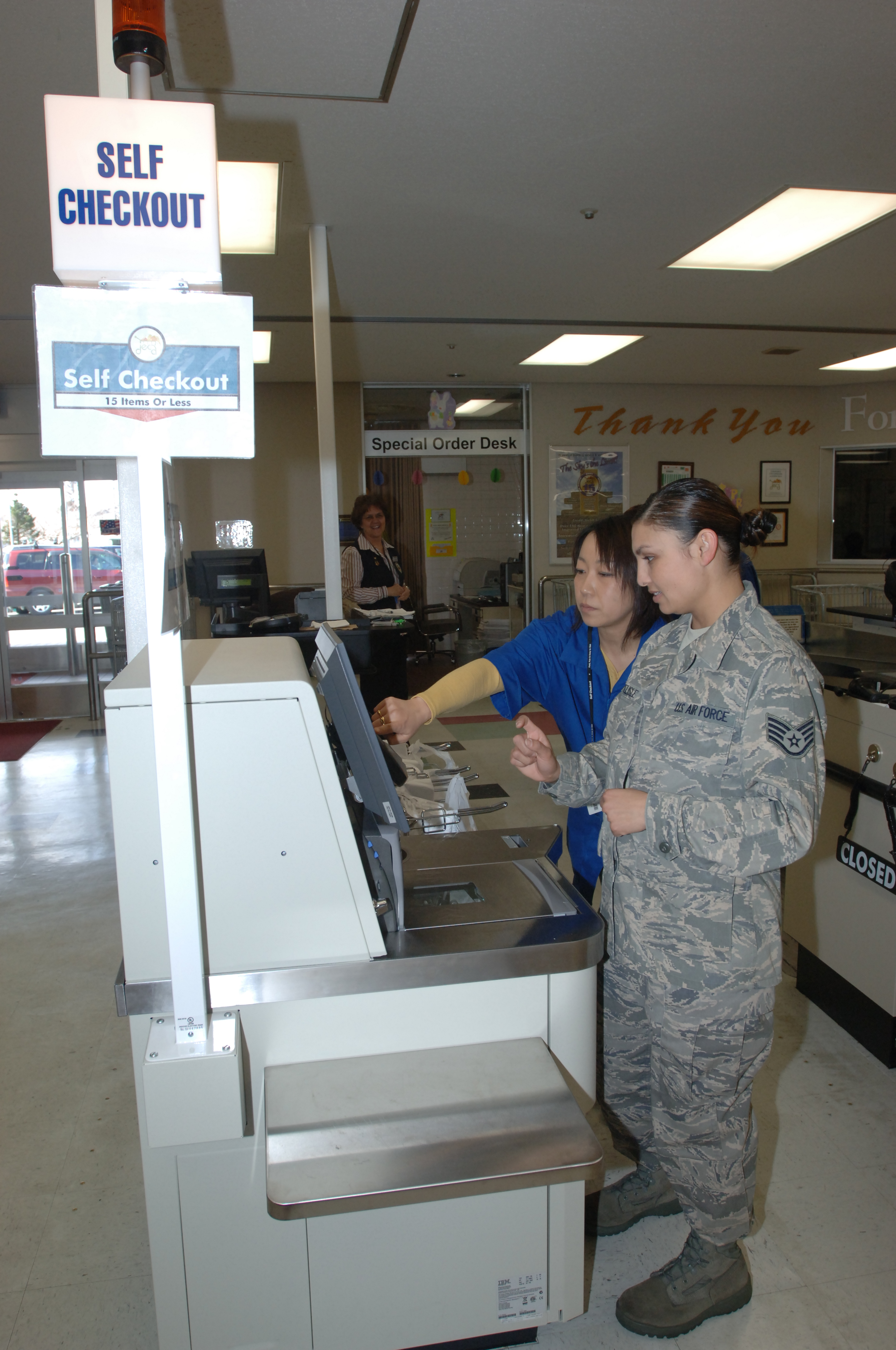Improved registers come to the Misawa commissary > Misawa Air Base