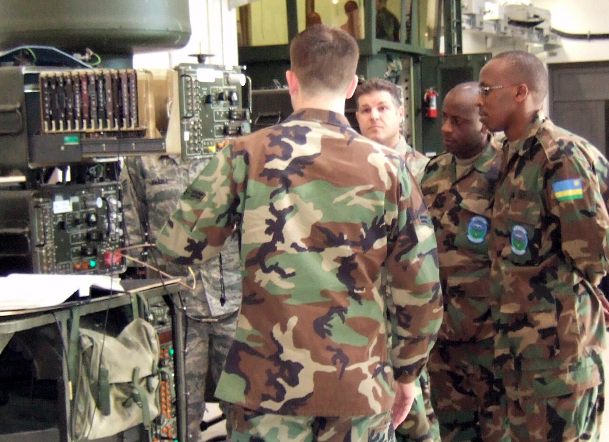 Officials at Ramstein Air Base, Germany, host four air traffic controllers from the Rwandan Defense Force, giving them a first-hand look at how the U.S. Air Force takes care of business on the airfield. (U.S. Air Force photo)