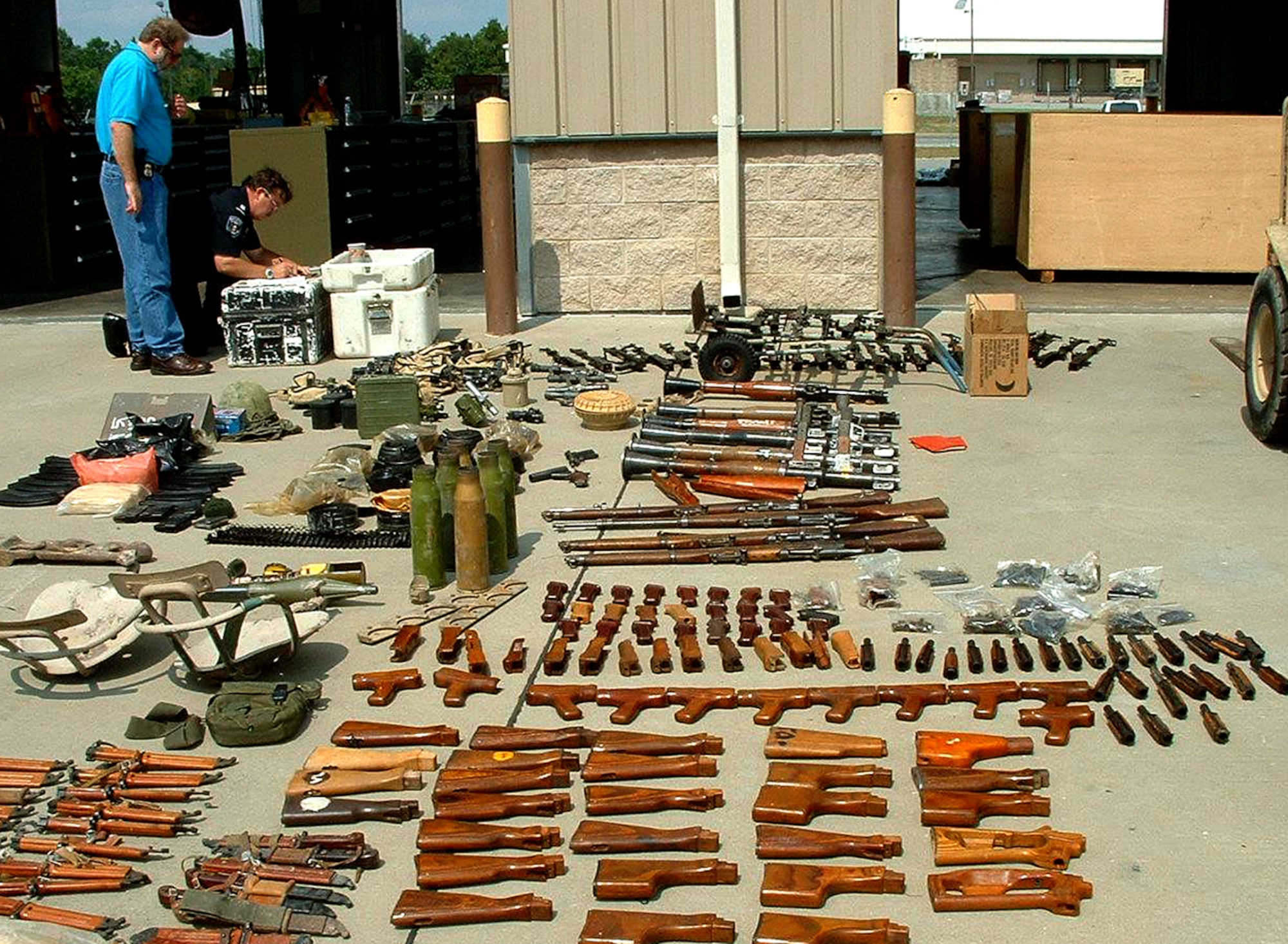 Air Force Office of Special Investigations works with U.S. Customs and other federal agencies to target illegal smuggling of drugs and seize weapons and other contraband. (courtesy photo)
