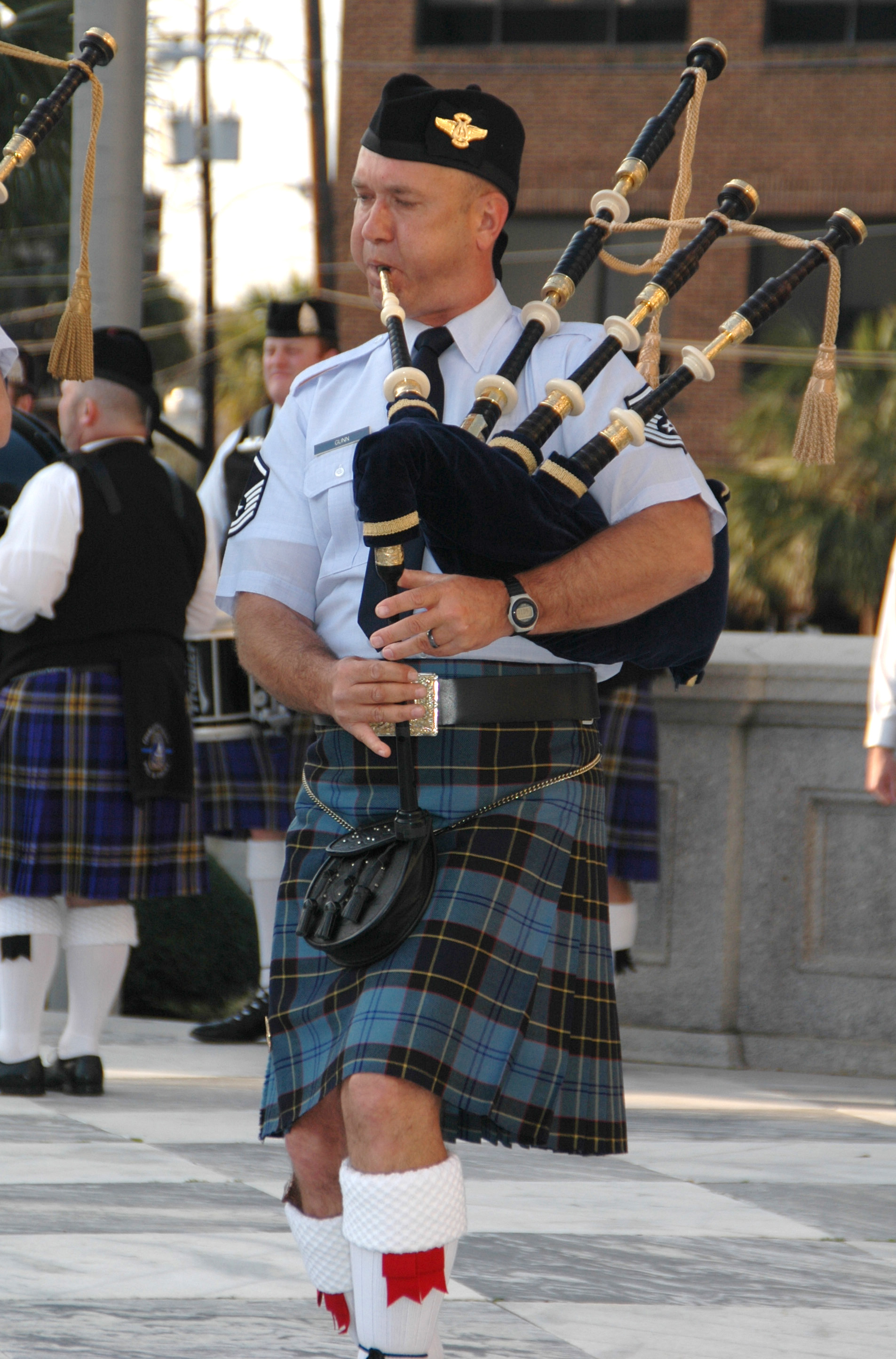 Air Force Reserve Pipe Band teams with The Citadel and Charleston