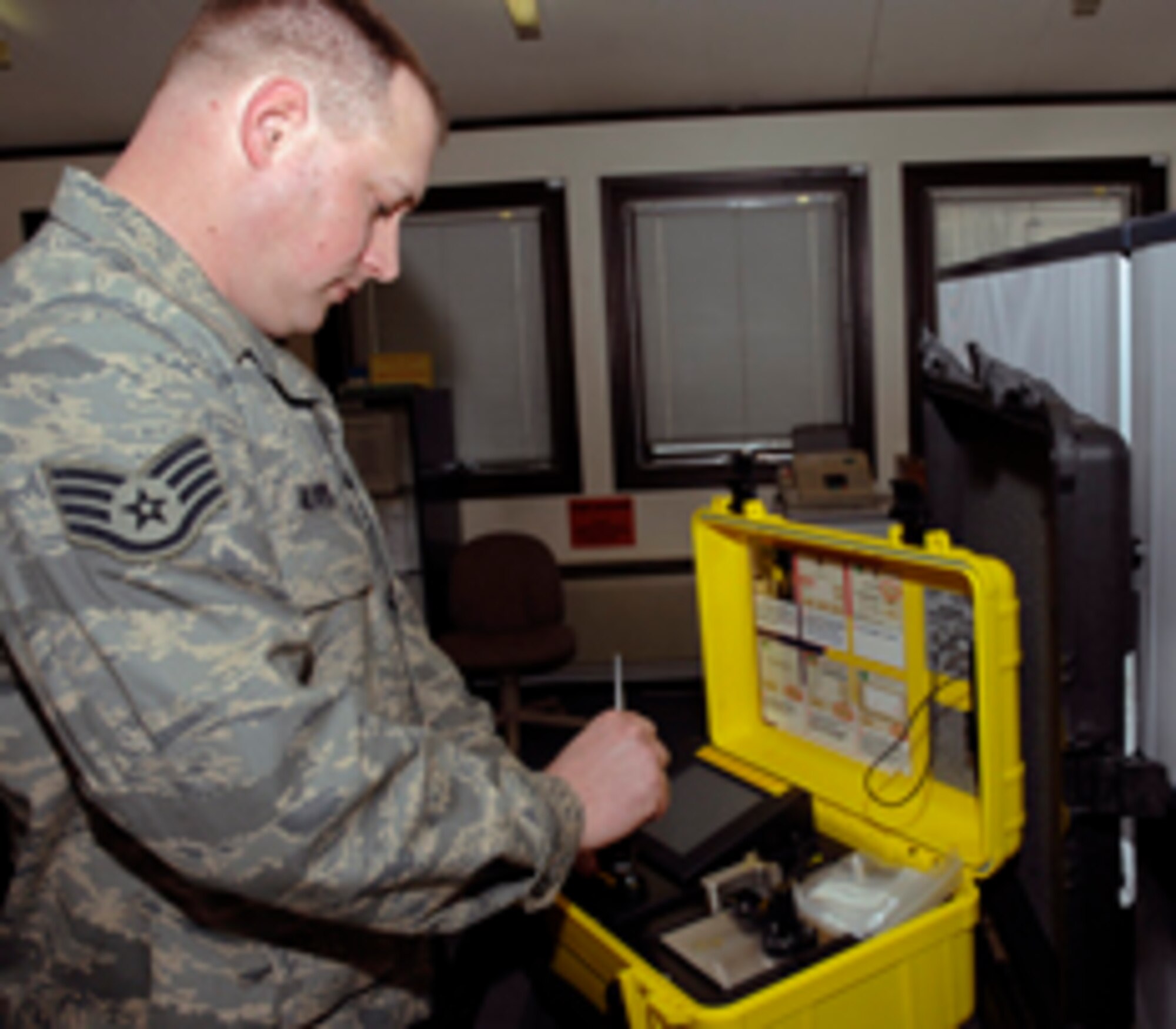 Staff Sgt. Christopher Korwes, 48th Civil Engineer Squadron unit deployment manager, was nominated for the Liberty spotlight by his chain of command because he epitomizes the core value of "Service before self." (U.S. Air Force photo by Perry Aston)