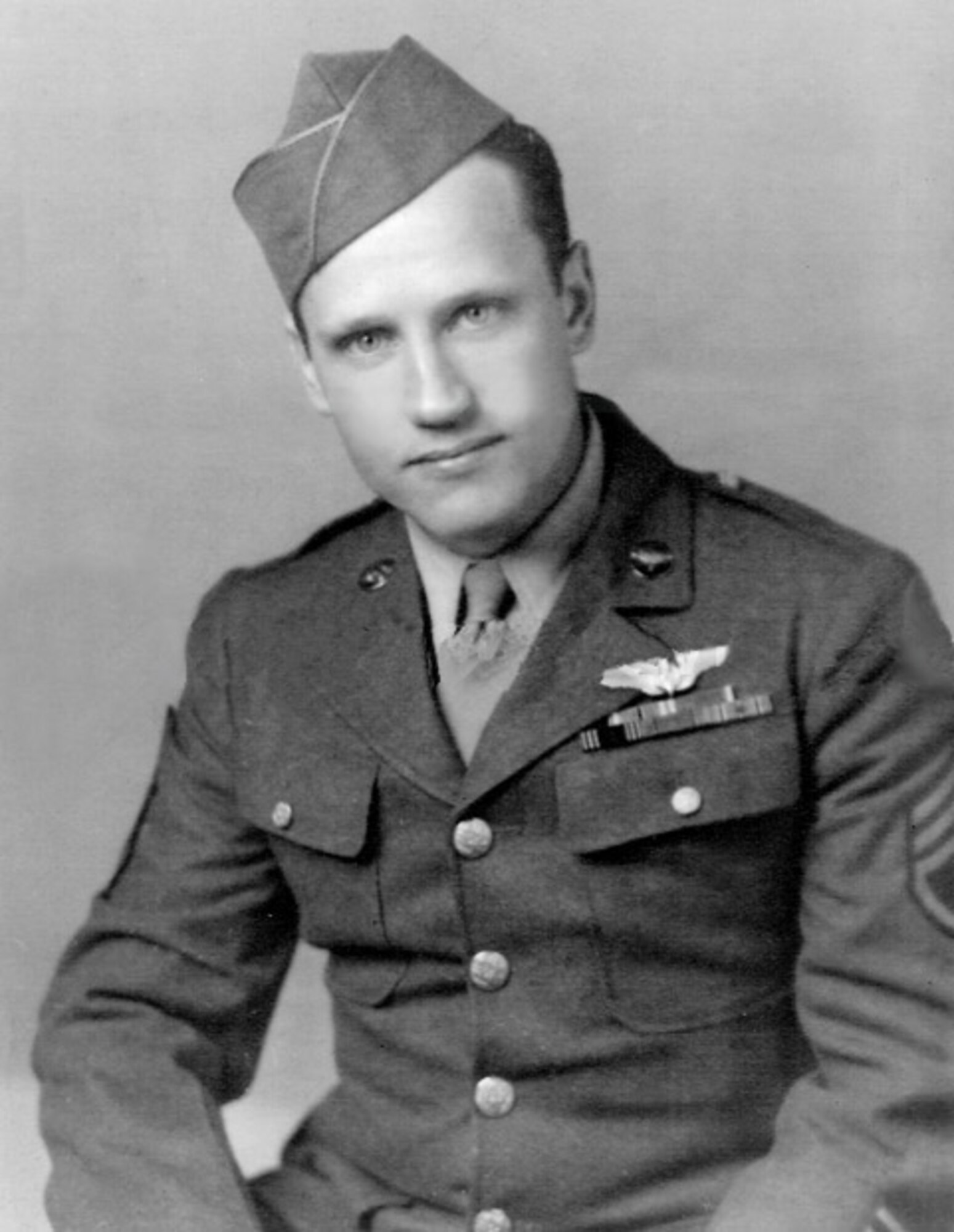 Staff Sgt. Jacob DeShazer, a member of the famed Doolittle Raiders, was the bombardier of Crew No.16 flying the "Bat Out of Hell, the last of the 16 B-25 Mitchell bombers to launch from the USS Hornet April 18, 1942, on the famous bombing run over Tokyo.  Sergeant DeShazer, 95, died March 15.  (U.S. Air Force photo)