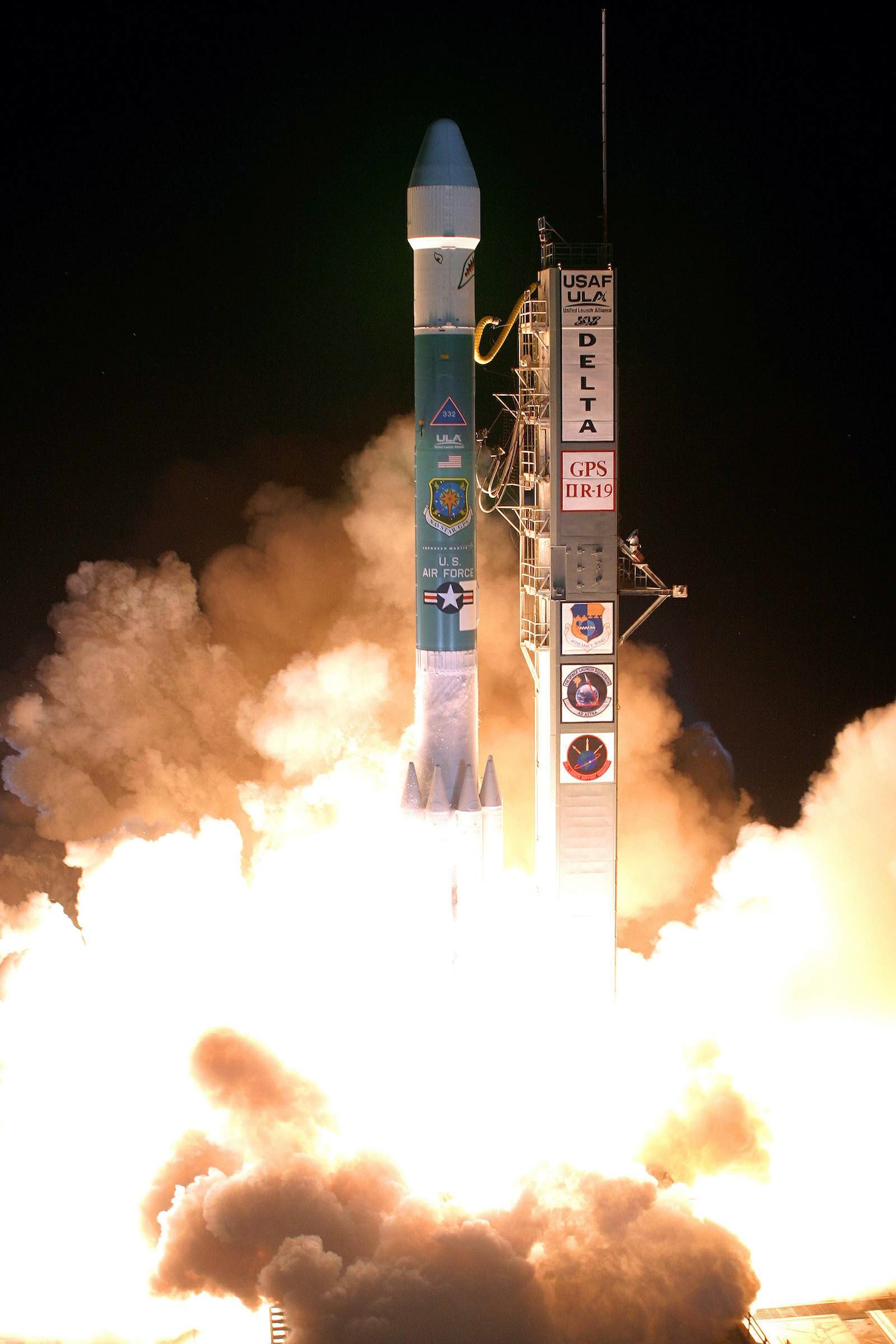 A Delta II rocket takes off carrying a Global Positioning System satellite for the Air Force March 15 from Space Launch Comples 17A at Cape Canaveral Air Force Station, Fla. The rocket was the first Delta II launched from the cape in 2008. (Courtesy photo)
