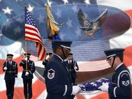 445th Airlift Wing Honor Guard (U.S. Air Force Graphic Design/Senior Airman Ken LaRock)