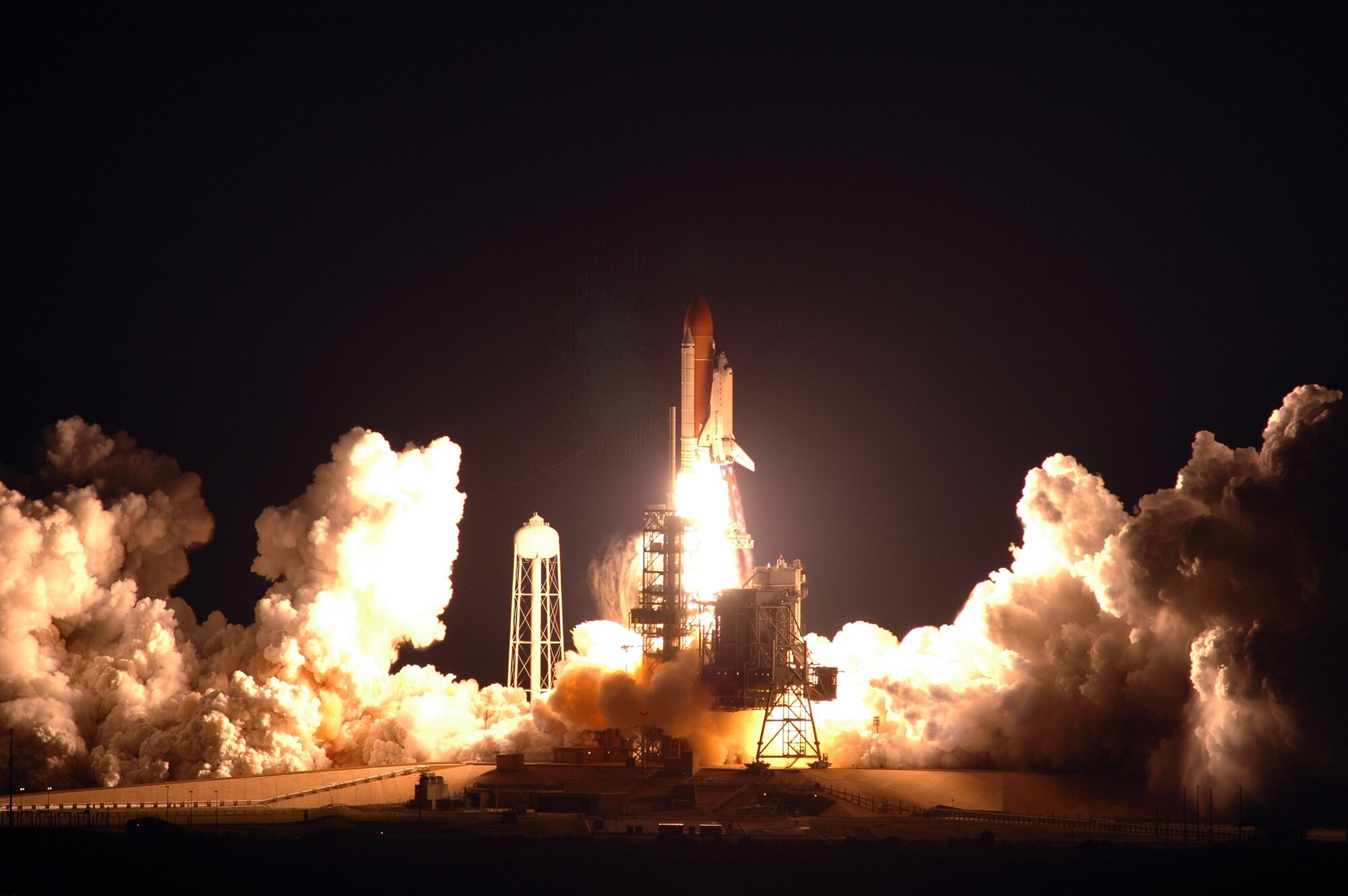With support from the U.S. Air Force’s 45th Space Wing, Space Shuttle Endeavour blasted off safely from Kennedy Space Center today at 2:28 a.m. (EDT), March 11, 2007, starting NASA’s 25th mission to the International Space Station.   
