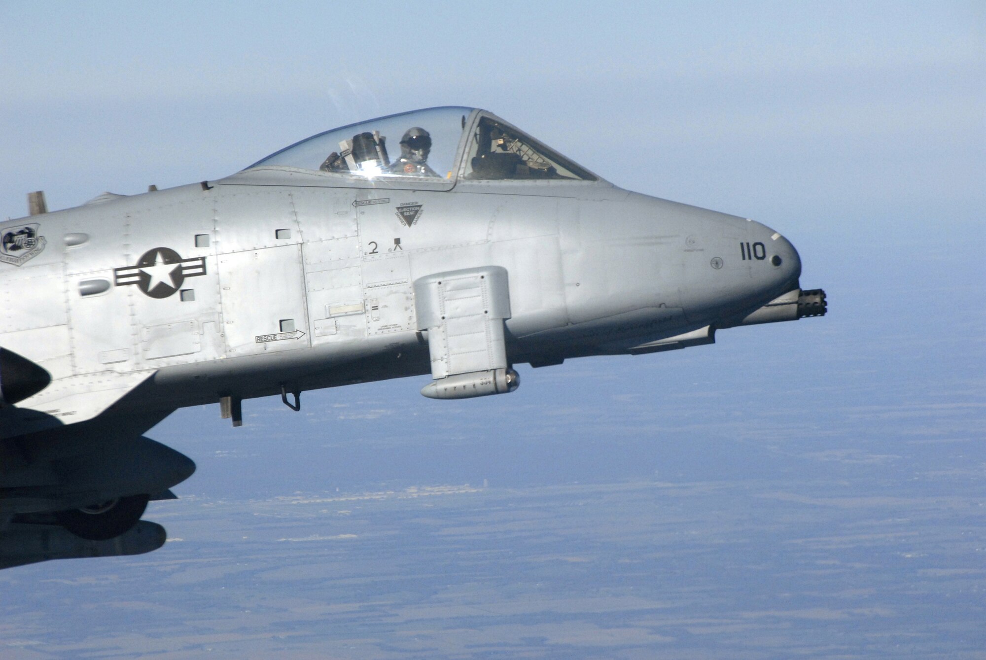 A-10s from the 442nd Fighter Wing, Whiteman Air Force Base, Mo., like the one shown here, have been modified to allow pilots to transmit real-time video to controllers on the ground during close air support missions. (Master Sgt. William Huntington)