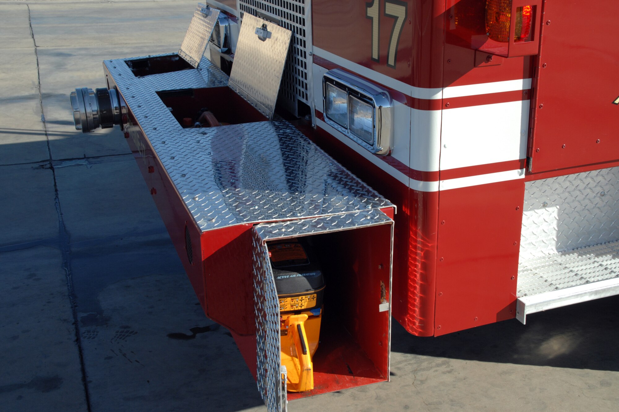 Eight compartments were added to the truck. The compartments allow the truck to carry more medical, ventilation and confined space equipment. 