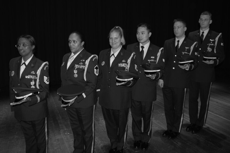 Proud men and women of the Air Force Reserve step forward from various backgrounds to join the 932d Airlift Wing Honor Guard.  This team is now open to Officers, as well as, Enlisted members. To set up an interview and join, contact the 932nd Airlift Wing Honor Guard at 229-7154. They only accept the best of the best and most details are performed on drill weekends supporting retirements and other formal functions. Photo/Capt. Stan Paregien