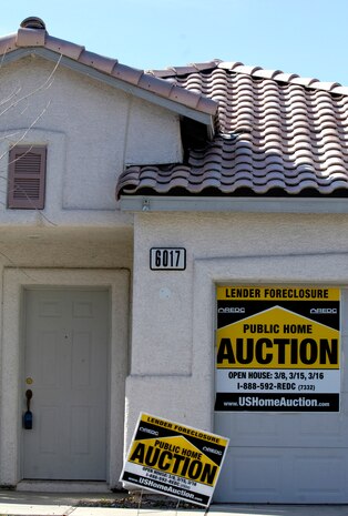 NELLIS AIR FORCE BASE, Nev. -- The rising number of foreclosures around Las Vegas isn’t just hurting property owners; it’s also pinching military renters who are being forced out when the properties go back to the bank. Please direct any questions to the base legal office or the Nellis Housing Management Office. (U.S. Air Force photo by Master Sgt. Kevin J. Gruenwald)