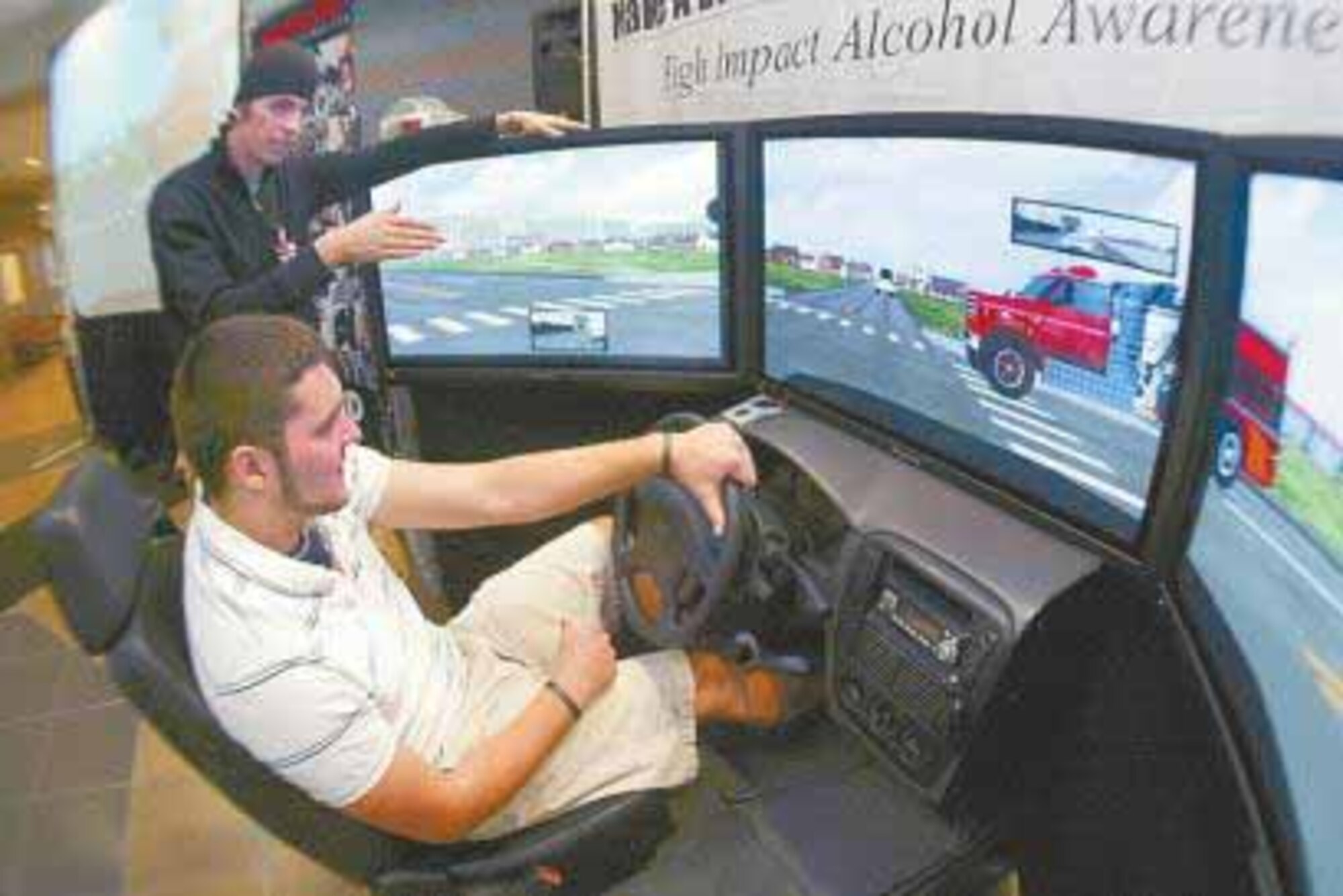 The "Save-A-Life" tour will make a stop at Tinker next week.  The interactive drunk driving simulator will be at the Tinker Base Exchange from 9 a.m. to 6 p.m. Wednesday.  (Courtesy photo)
