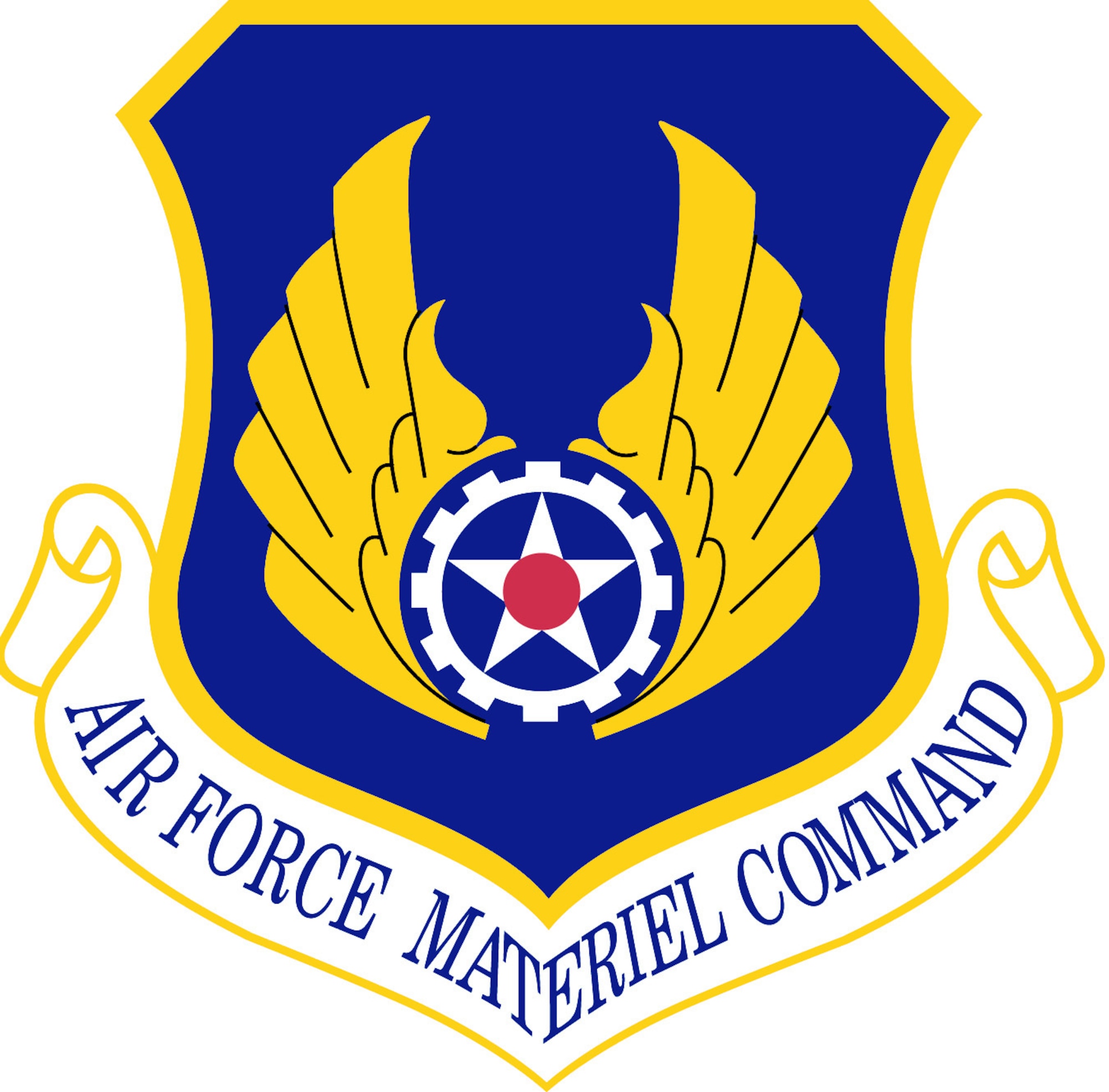 Air Force Materiel Command (AFMC) Shield (Color), U.S. Air Force graphic. In accordance with Chapter 3 of AFI 84-105, commercial reproduction of this emblem is NOT permitted without the permission of the proponent organizational/unit commander. 
