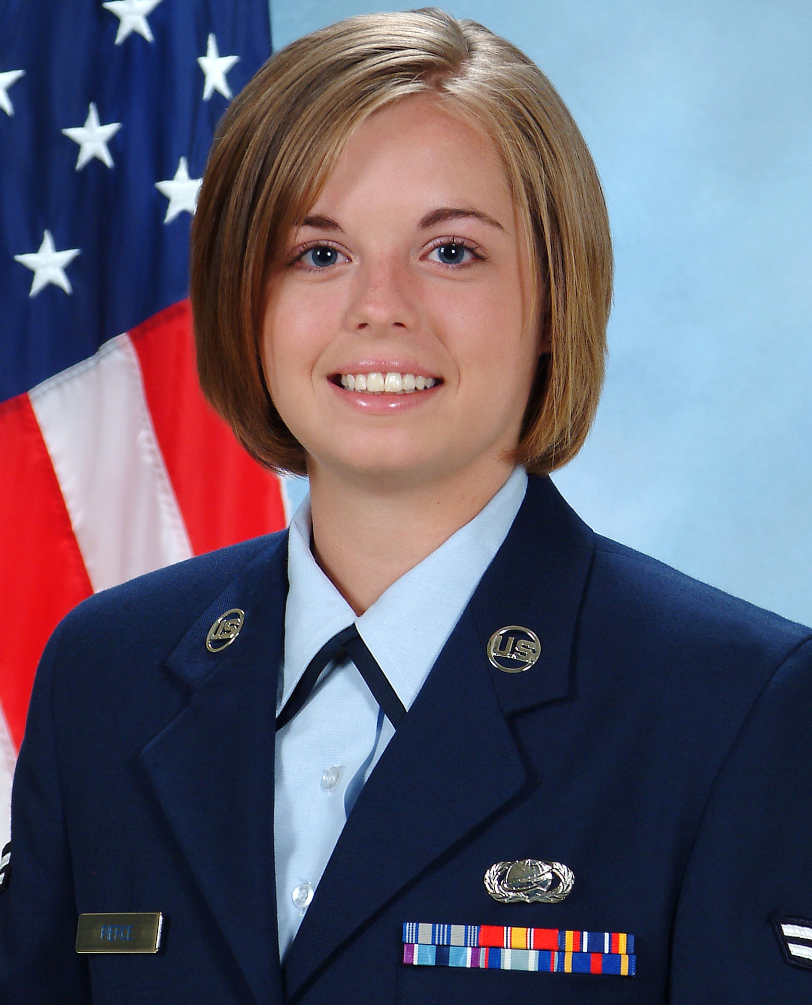 Airman 1st Class Brittanie Pierce postured 386 personnel authorizations, increasing the Air Force Space Command personnel footprint by 40 percent in the area of responsibility. As the focal point for AFSPC headquarters hurricane accountability, more than 65,000 "Total Force" personnel were accounted for within minutes. She coordinated 75 deployment taskings with 18 unit commanders and personnel readiness units with flawless execution. Additionally, she completed 52 hours towards her Community College of the Air Force degree with a 4.0 grade point average. (U.S. Air Force photo)