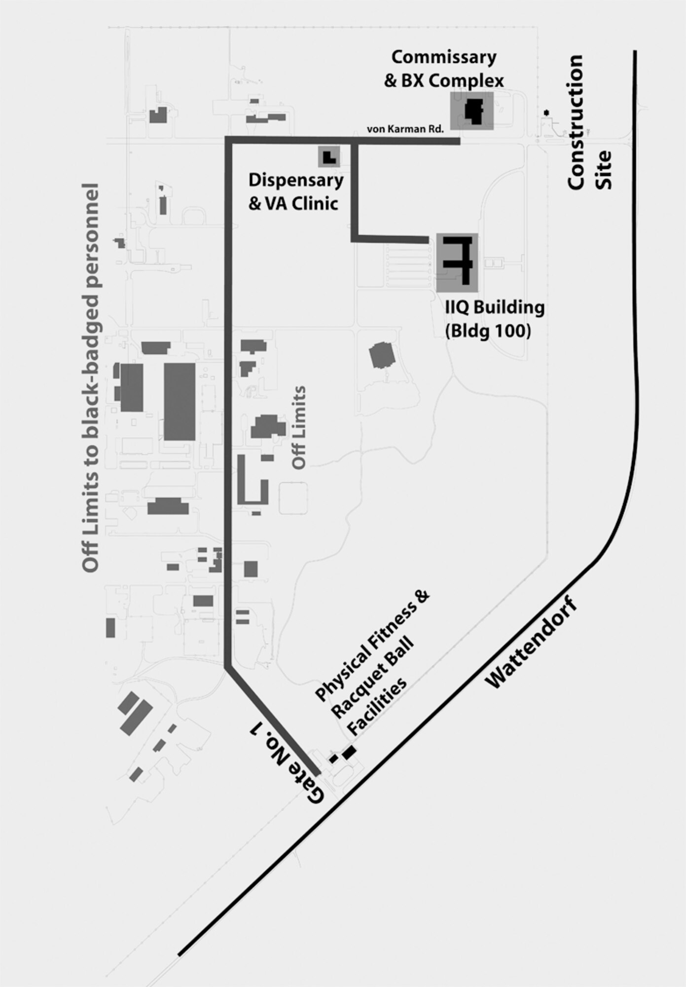 During the time the Main Gate is closed at Arnold Engineering Development Center, Arnold Air Force Base, Tenn., Gate 1 will be open around the clock for entry.