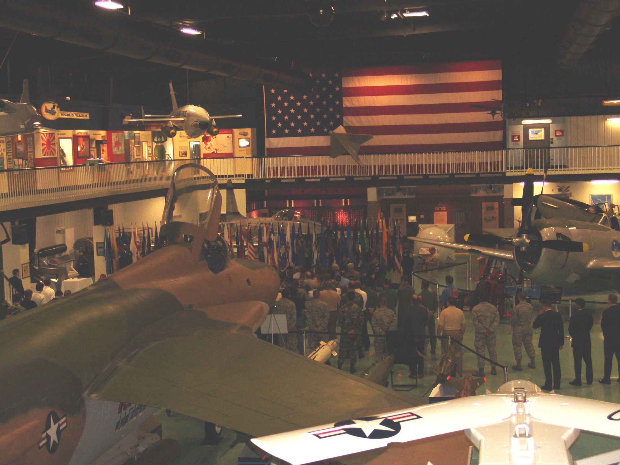 Eglin Air Force Base, Fla. --  A change of command for the 36th Electronic Warfare Squadron was the first scheduled official event at the museum when it reopened May 2. (USAF photo by Lois Walsh)                      