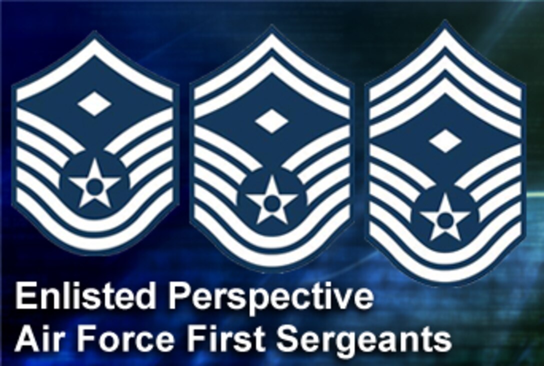 In the newest "Enlisted Perspective," Chief Master Sgt. of the Air Force Rodney J. McKinley comments on the heritage and need for Air Force first sergeants. (U.S. Air Force photo illustration/Mike Carabajal) 