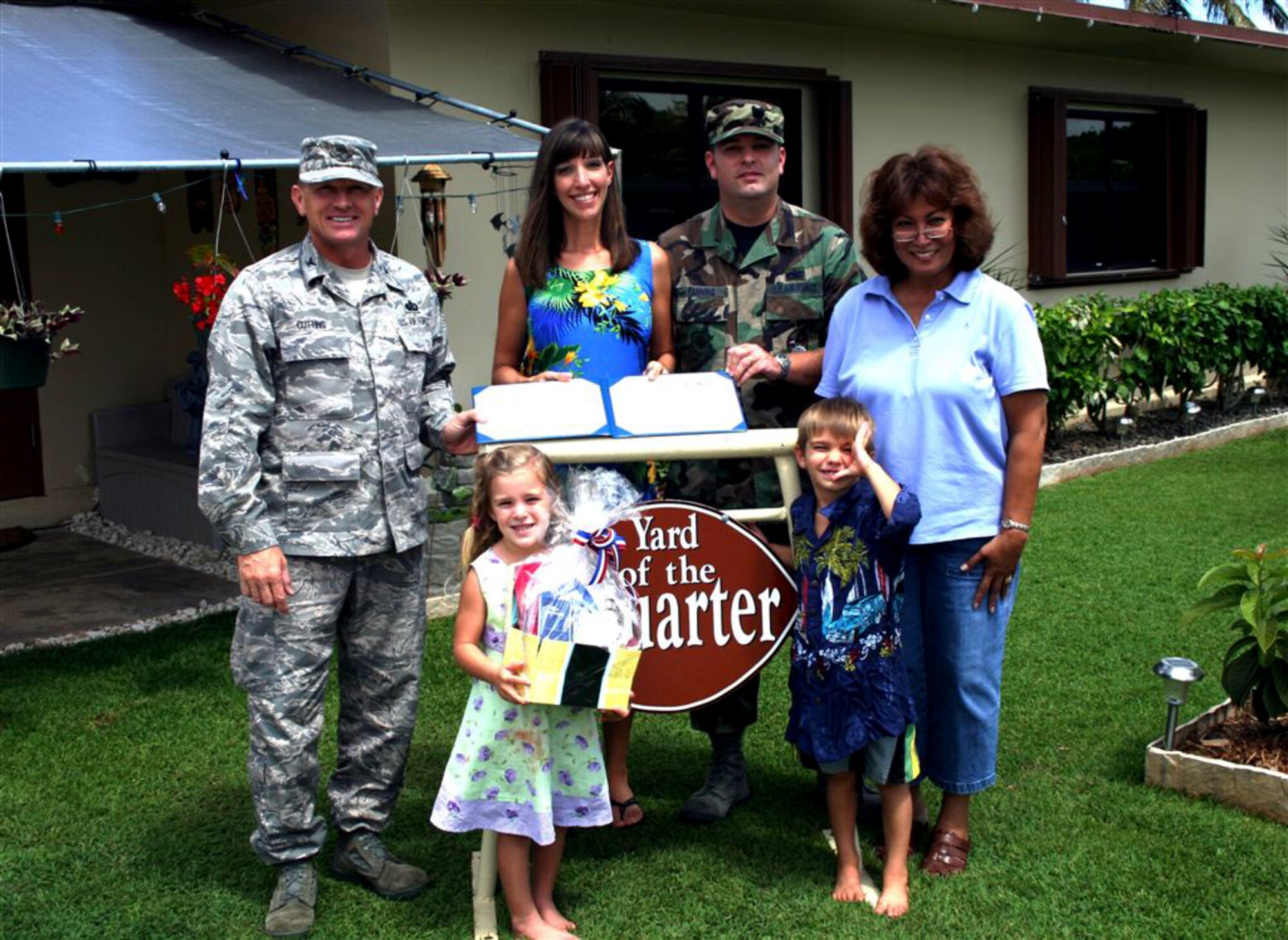 Lower Capehart
Tech. Sgt. Chris and Tracy Fanning  
1822-A Bataan Lane