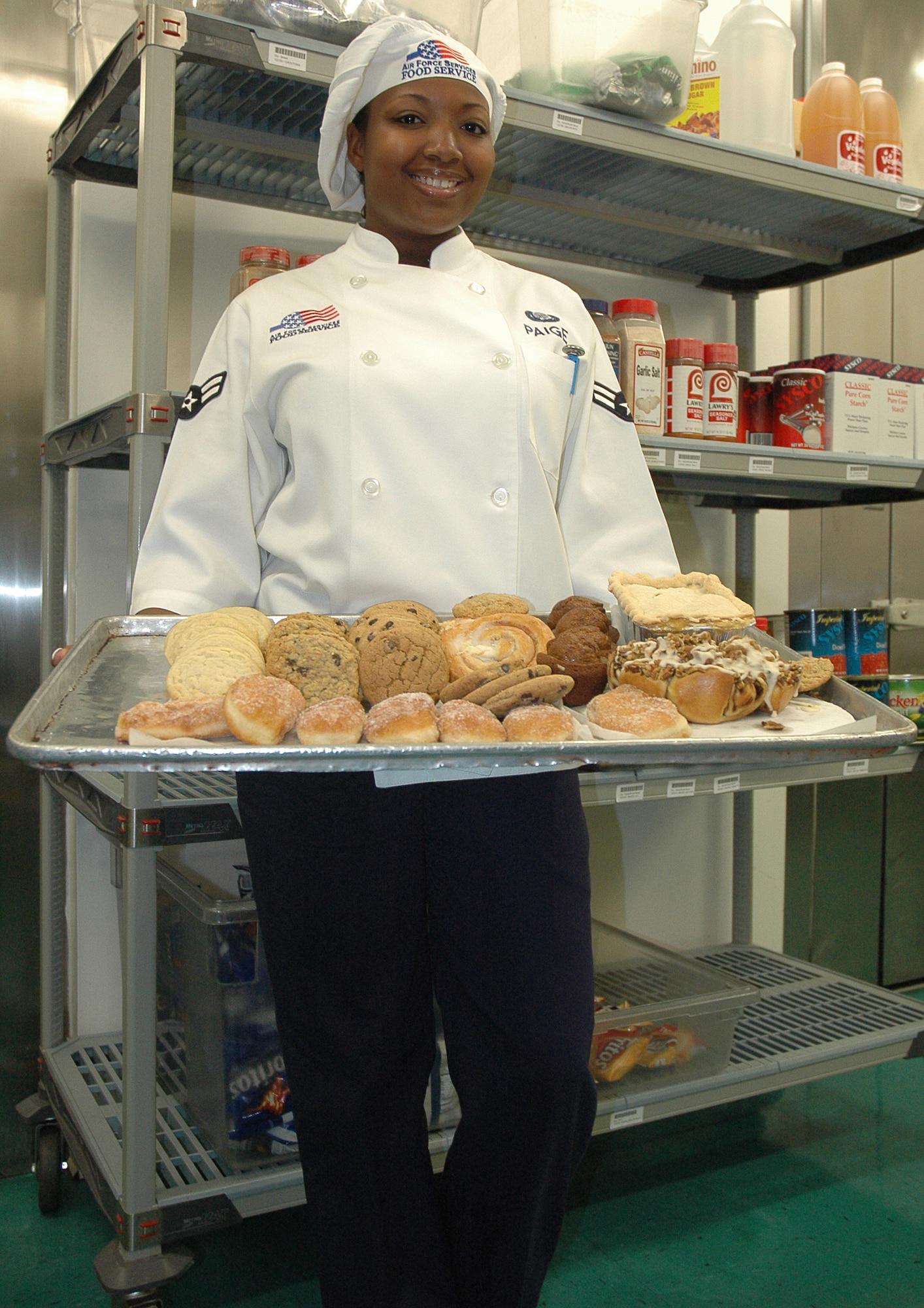 EGLIN AIR FORCE BASE, Fla -- Airman 1st Class Lydia Paige, 96th Services Squadron food service worker recently won the 2008 Hennessy Award multiple-facility category.
