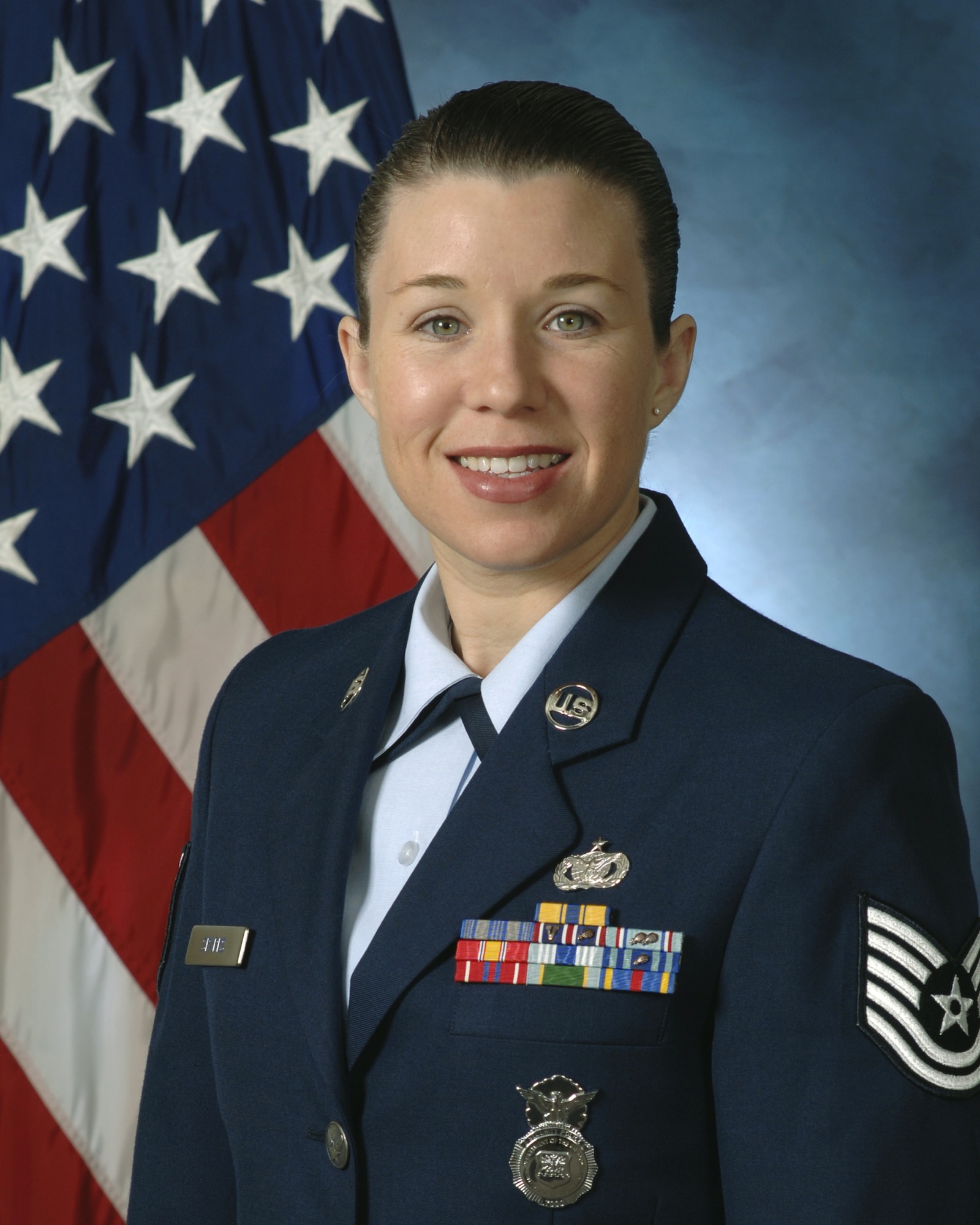 Tech. Sgt. Jessica Sparks, an individual mobilization augmentee who serves as an investigator with the 1st Special Operations Security Forces Squadron, is the 2007 Air Force Special Operations Command IMA Enlisted of the Year. (U.S. Air Force photo)