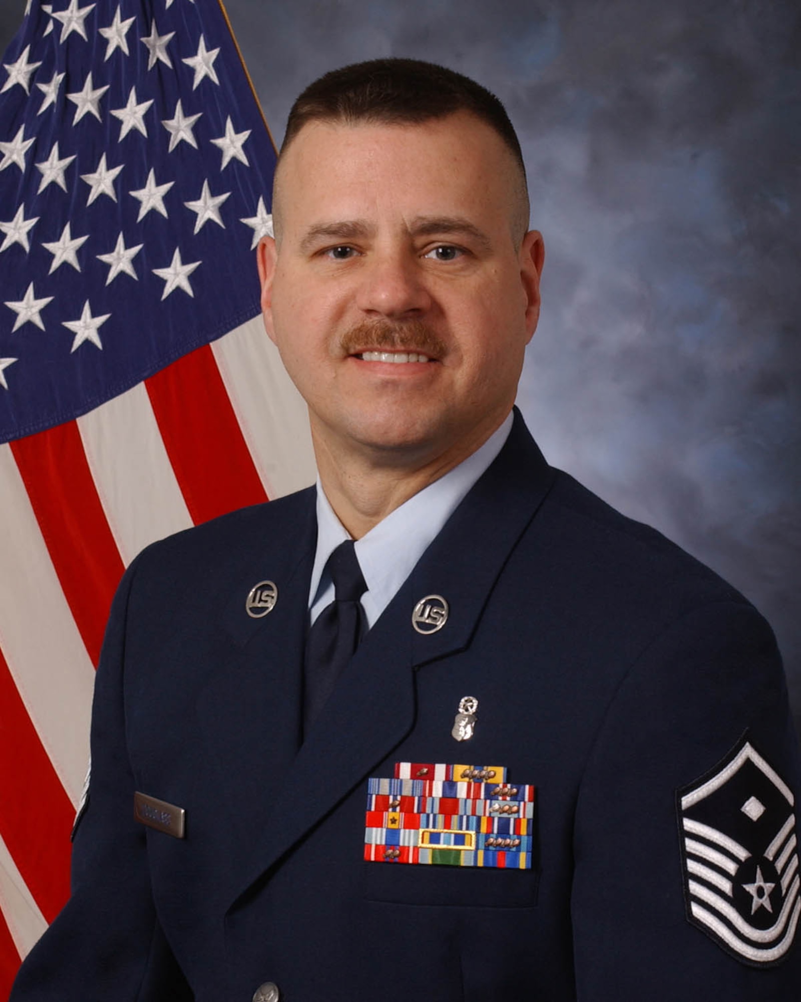 Master Sgt. Glenn Douglass, the first sergeant for the 352nd Maintenance Squadron at RAF Mildenhall, U.K., is the 2007 Air Force Special Operations Command First Sergeant of the Year. (U.S. Air Force photo)