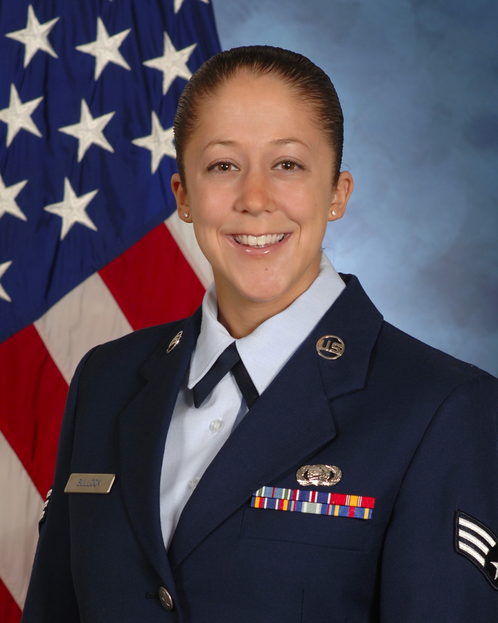 Senior Airman Mary Bullock, an imagery analyst with the 11th Intelligence Squadron at Hurlburt Field, is the 2007 Air Force Special Operations Command Airman of the Year. (U.S. Air Force photo)