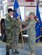 Lt. Col. Anthony C. Butts takes the 612th Air Base Squadron guidon from Col. Mark W. Mouw, 612th Theater Operations Group commander, during a change of command ceremony May 7 at Soto Cano Air Base, Honduras. The former 612th ABS commander, Lt. Col. Randall L. Vogel, moves to his new assignement as 55th Operations Group deputy commander, Offutt Air Force Base, Neb. The 612th ABS provides a 24-hour, all weather C-5 capable airfield, base operations support, air traffic control, weather, crash fire rescue, logistics and base civil engineers to support theater-wide United States Southern Command operations. (U.S. Air Force photo by Tech. Sgt. John Asselin)