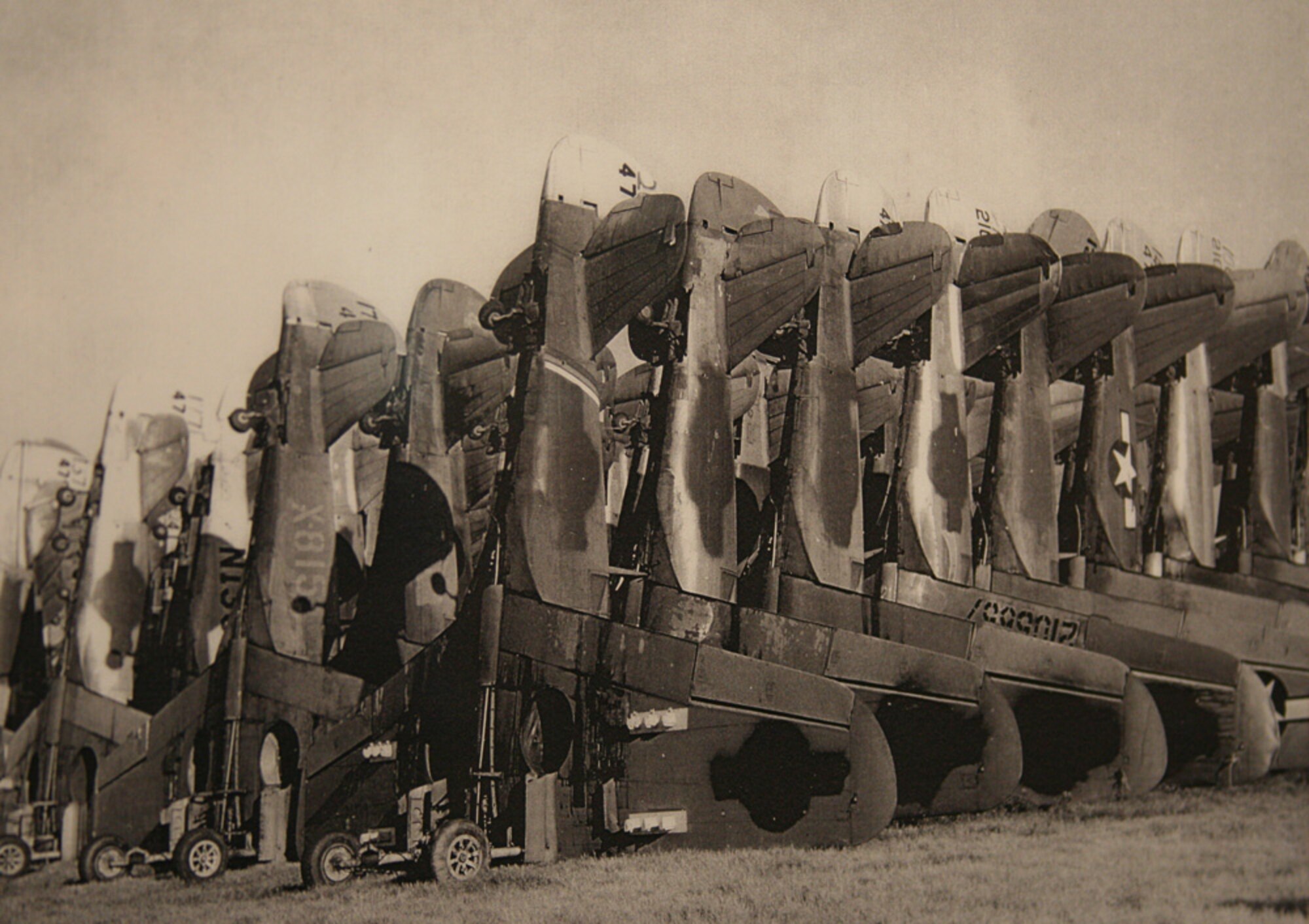 After World War II, the Walnut Ridge Airport was one of several bases used to melt down airplanes for their precious metals. Museum officials estimate that between 10,000 and 11,000 planes were disposed of at Walnut Ridge alone, some leaving directly from production lines to the airport. (Courtesy photo)