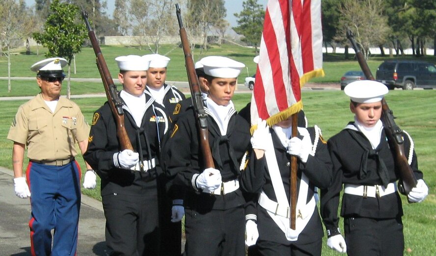 Sea cadets provide funeral honors for deceased veterans