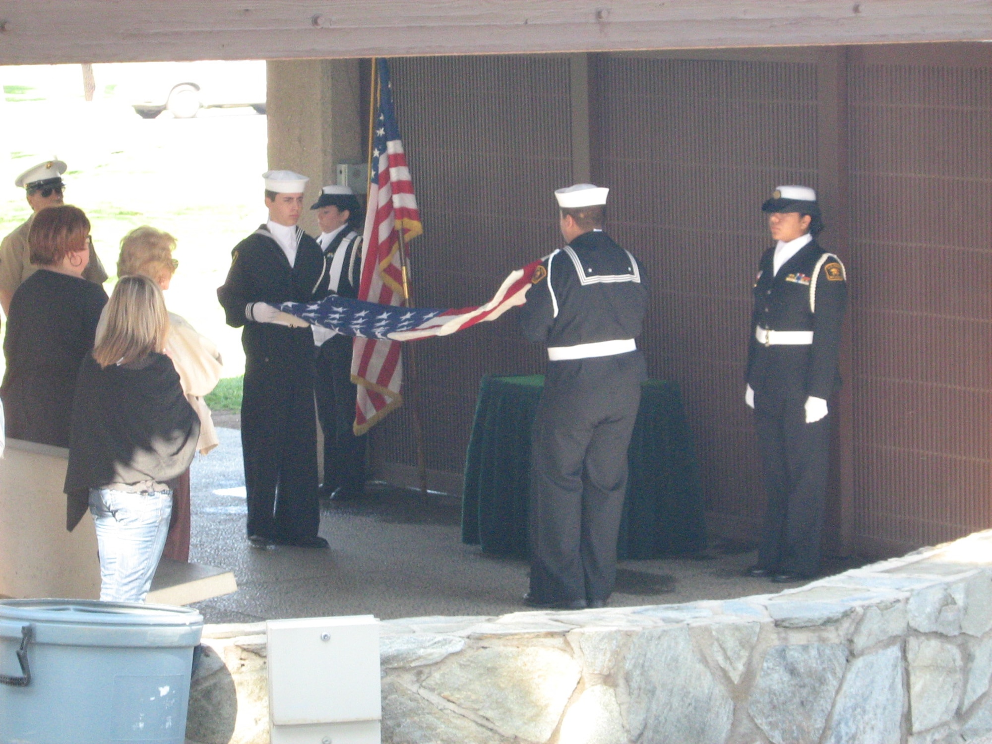 Sea cadets provide funeral honors for deceased veterans