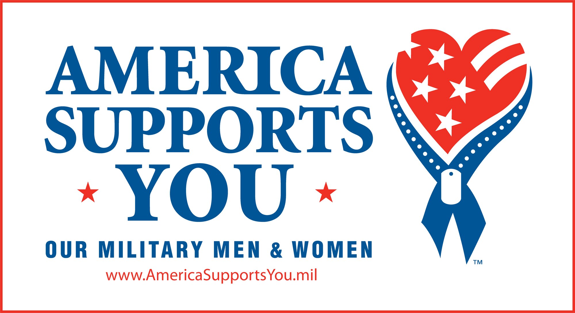 America Supports You is a Defense Department program that provides opportunities for citizens to show support for the U.S. armed forces. Launched in 2004, the program highlights citizen support for the troops and communicates that support to the members of our armed forces at home and abroad.  (DOD illustration)