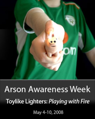 Arson Awareness Week theme: Toylike lighters (Photo courtesy of United States Fire Administration)