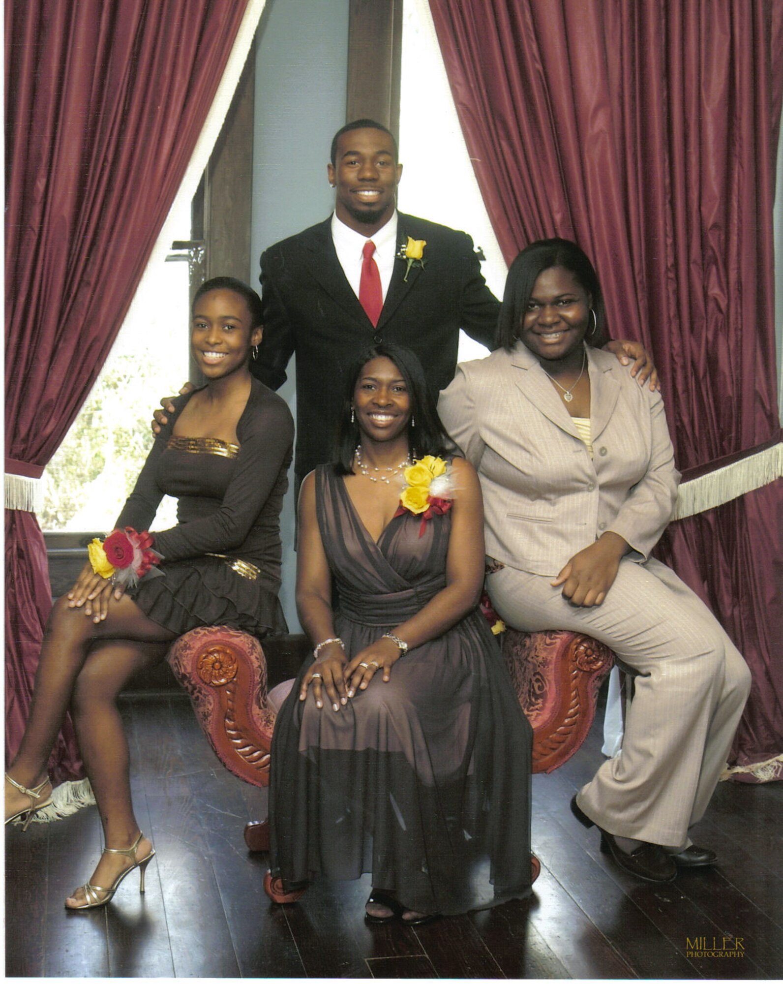 Candy (middle) poses with her children (from left to right), Kalyn, Weldon and Casey. (U.S. Air Force courtesy photo)
