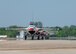 U.S. Air Force Thunderbirds taxi off the flight line after their performance at Barksdale Air Force Base, Louisiana, on April 21, 2007. This event was part of the Defender's of Liberty Air Show 2007 held at Barksdale this weekend. (U.S. Air Force photo by Airman 1st Class Joanna M. Kresge)