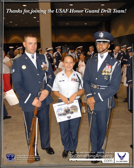 USAF Honor Guard Drill Team - Do Something Amazing Photo. INSTRUCTIONS FOR USING WALLPAPER: Getting Started: The photo should first be downloaded to your computer. Windows Users: Double-click the downloaded photo to open with Windows Picture Viewer. Right click anywehere on the image and select "Set as Desktop Background". Close the photo. MAC OSX Users: Hold down the CTRL key and click the mouse button. From the menu; select "Change Desktop Background" and then select Choose Folder in the scroll down box. Once you have selected the photo; click "Apply" it and then close the Desktop & Screensaver.