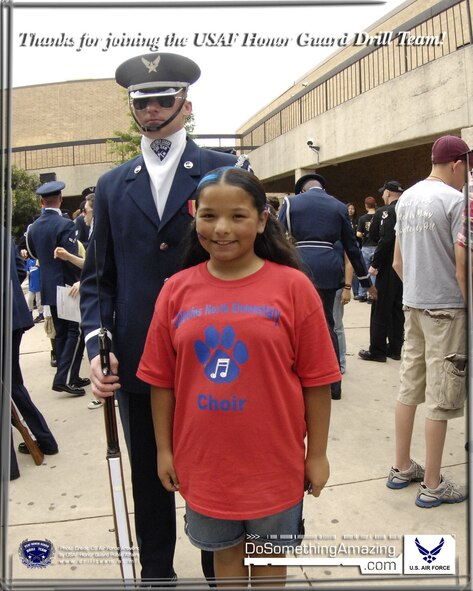USAF Honor Guard Drill Team - Do Something Amazing Photo. INSTRUCTIONS FOR USING WALLPAPER: Getting Started: The photo should first be downloaded to your computer. Windows Users: Double-click the downloaded photo to open with Windows Picture Viewer. Right click anywehere on the image and select "Set as Desktop Background". Close the photo. MAC OSX Users: Hold down the CTRL key and click the mouse button. From the menu; select "Change Desktop Background" and then select Choose Folder in the scroll down box. Once you have selected the photo; click "Apply" it and then close the Desktop & Screensaver.